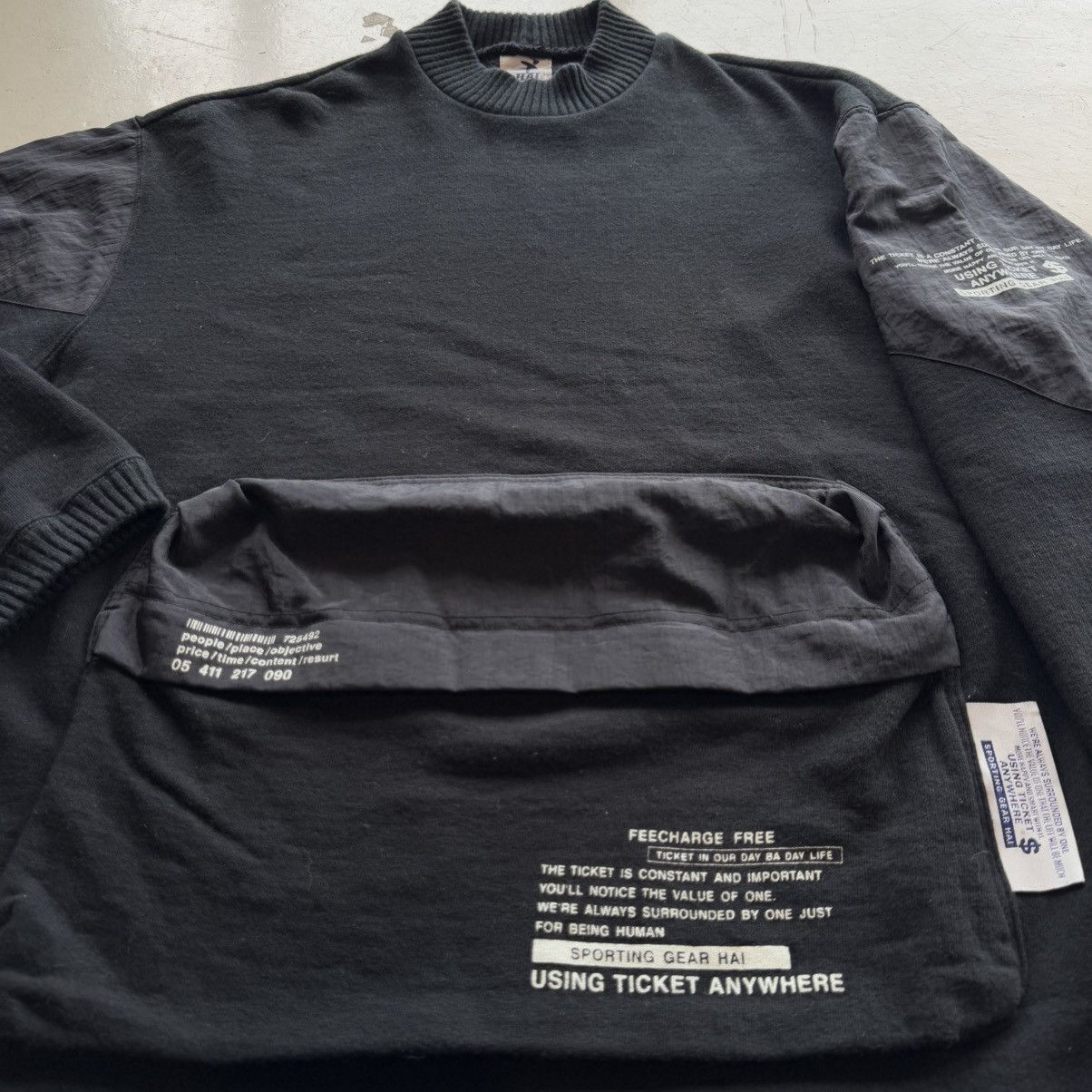 Issey Miyake Vintage Rare Hai Sporting Gear Turtleneck Big Pocket Jumper Size US M / EU 48-50 / 2 - 5 Thumbnail