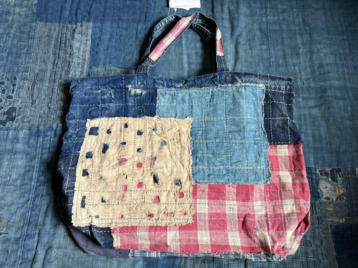 Kapital × Kapital Kountry Kapital Blue Hands Boro Leather Large