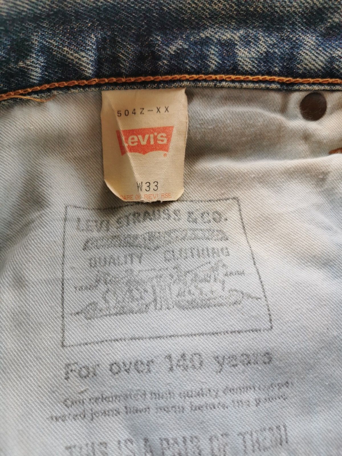 LVC × Levi's × Levi's Vintage Clothing Vintage Levis 504Z - XX Selvedge Jeans Size US 32 / EU 48 - 11 Thumbnail