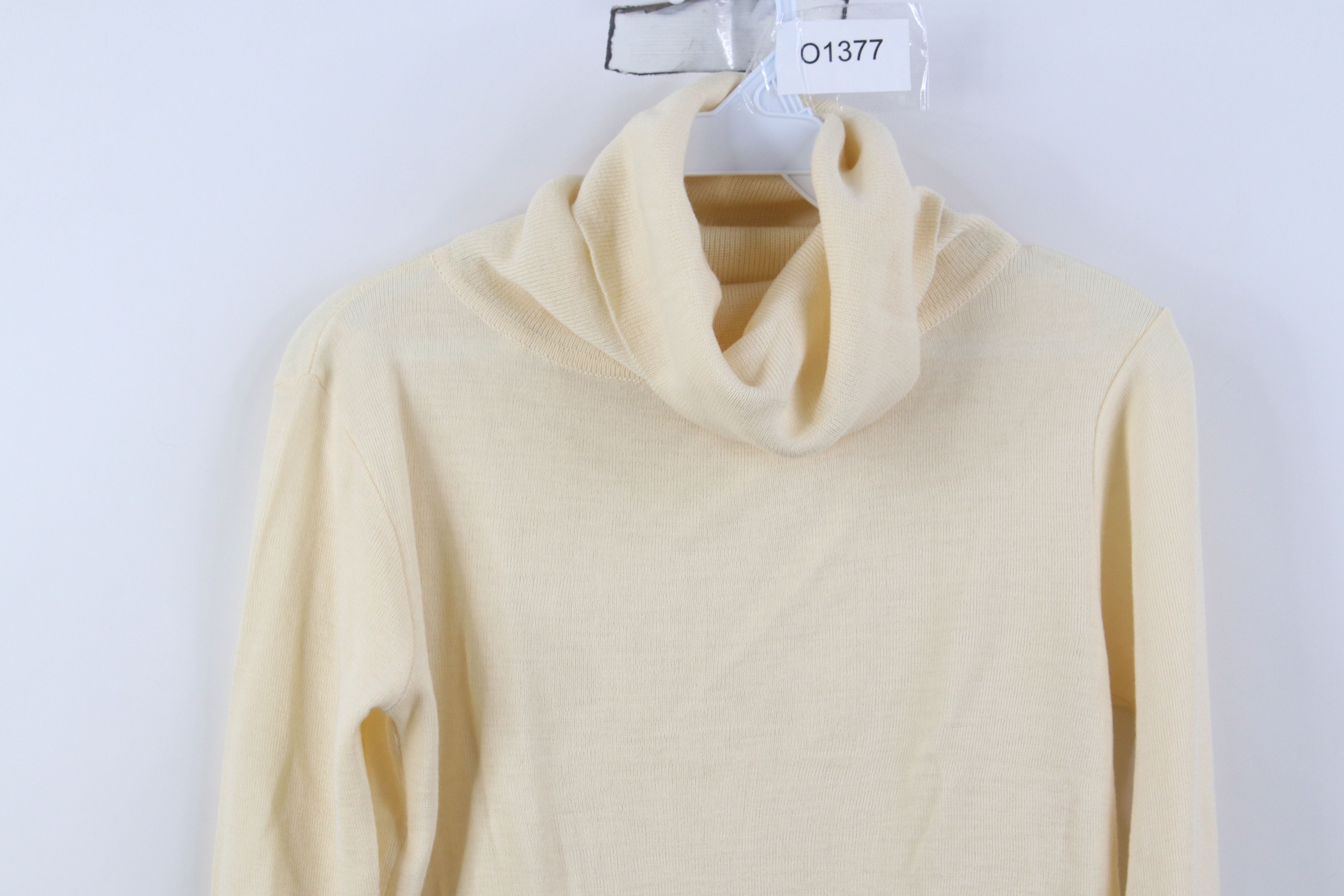 Vintage Deadstock Vintage 90s Streetwear Knit Turtleneck Sweater Size S / US 4 / IT 40 - 2 Thumbnail