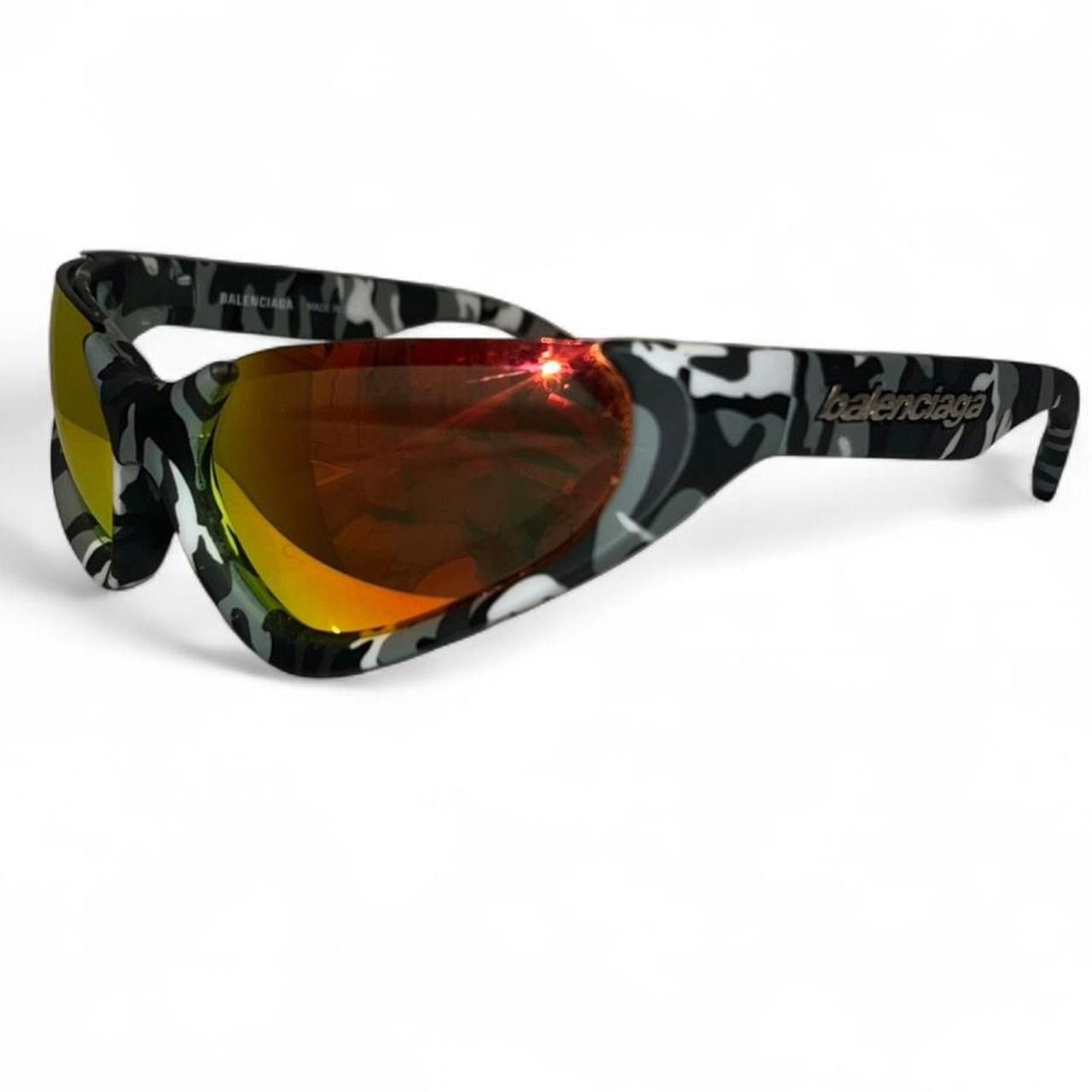 Balenciaga Snow Camo Xpander Sunglasses Size ONE SIZE - 1 Thumbnail