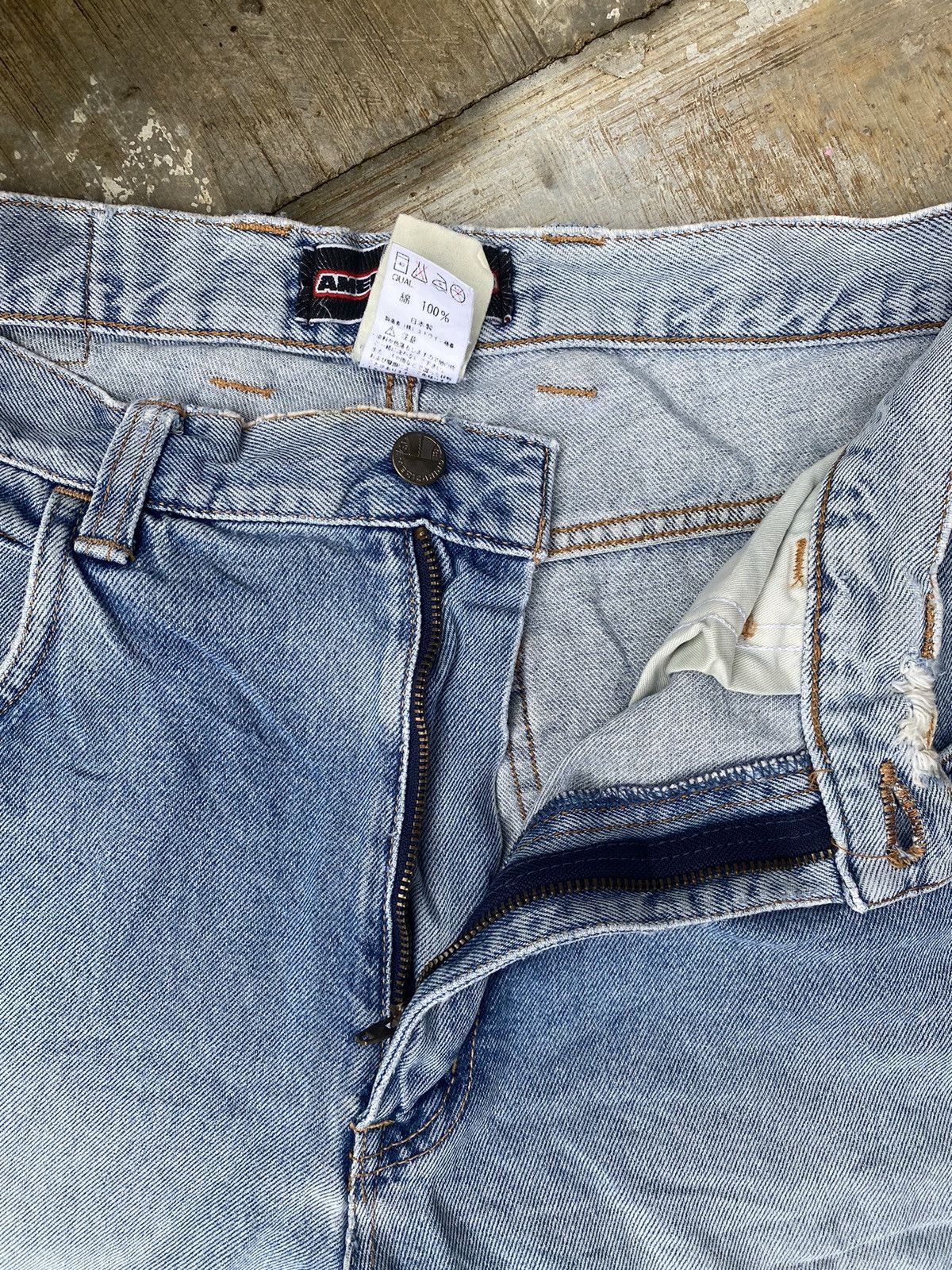 Vintage Distressed Americanino baggy carpenter jeans Size US 33 - 6 Thumbnail