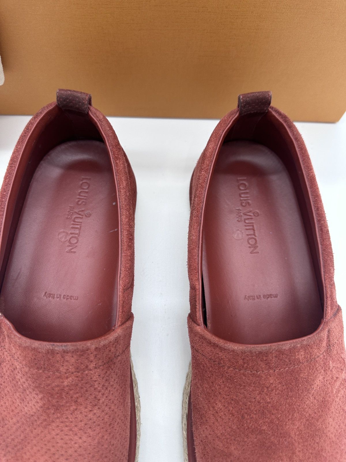 Louis Vuitton Louis Vuitton Espadrille Men’s Orange Size 10 LV 11 US Size US 11 / EU 44 - 3 Thumbnail