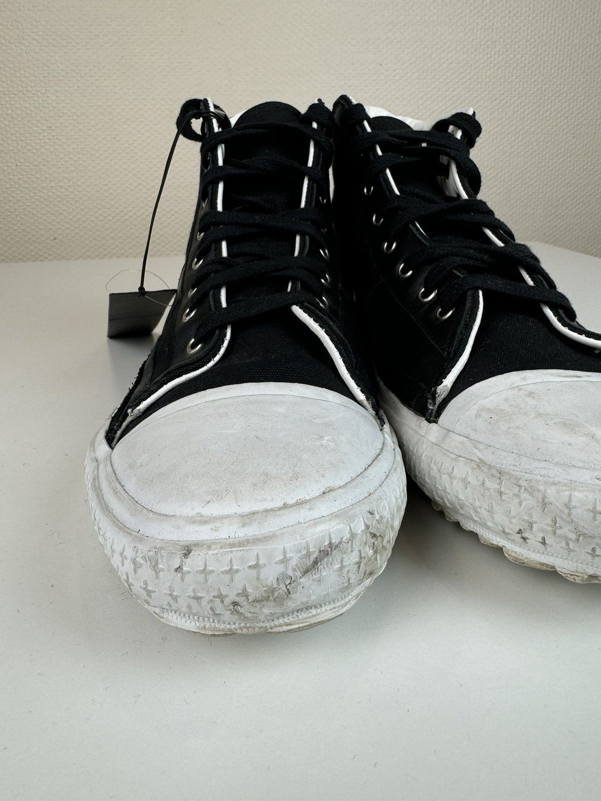Stone Island Stone island leather tissue trainers high top sneakers 43 Size US 9.5 / EU 42-43 - 11 Thumbnail