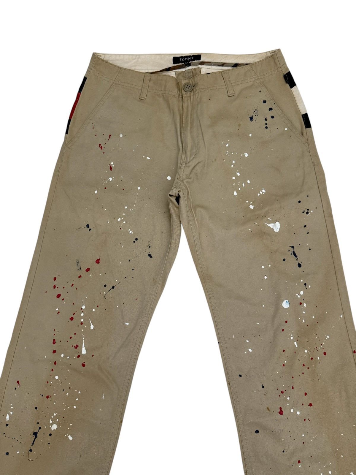 Tommy Hilfiger “Dress Smart, Waste Less” Tommy Utility Paint Splatter Style Size US 33 - 4 Thumbnail
