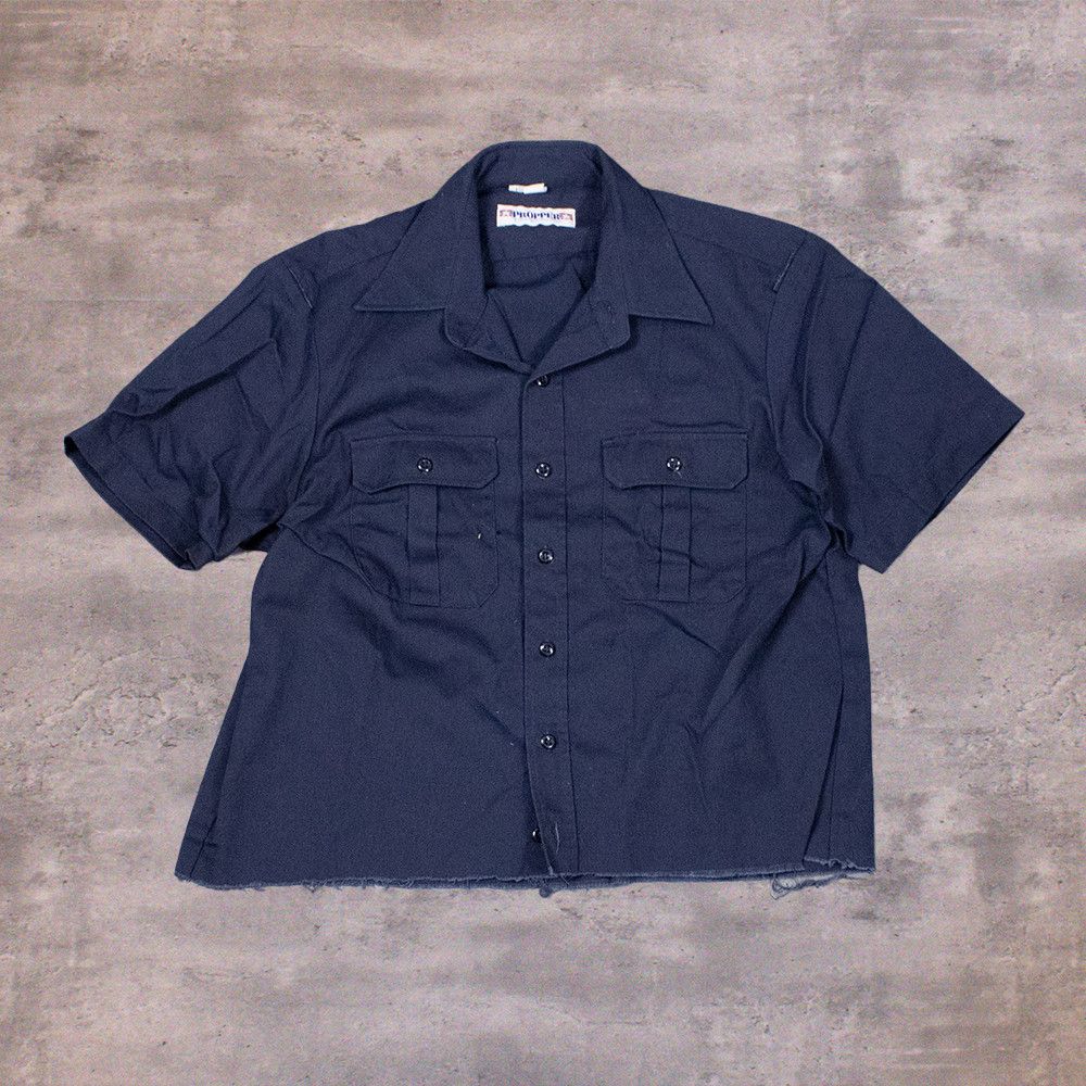 Propper × Vintage Y2K 2000’s Propper Military Cropped Navy Shirt Size US XL / EU 56 / 4 - 1 Thumbnail