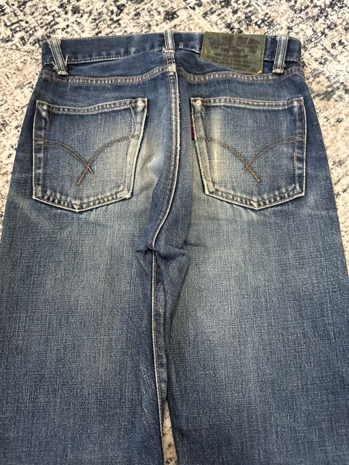 Japanese Brand Blue Blue Japan Indigo Wash Selvedge Redline Jeans Size US 28 / EU 44 - 11 Thumbnail