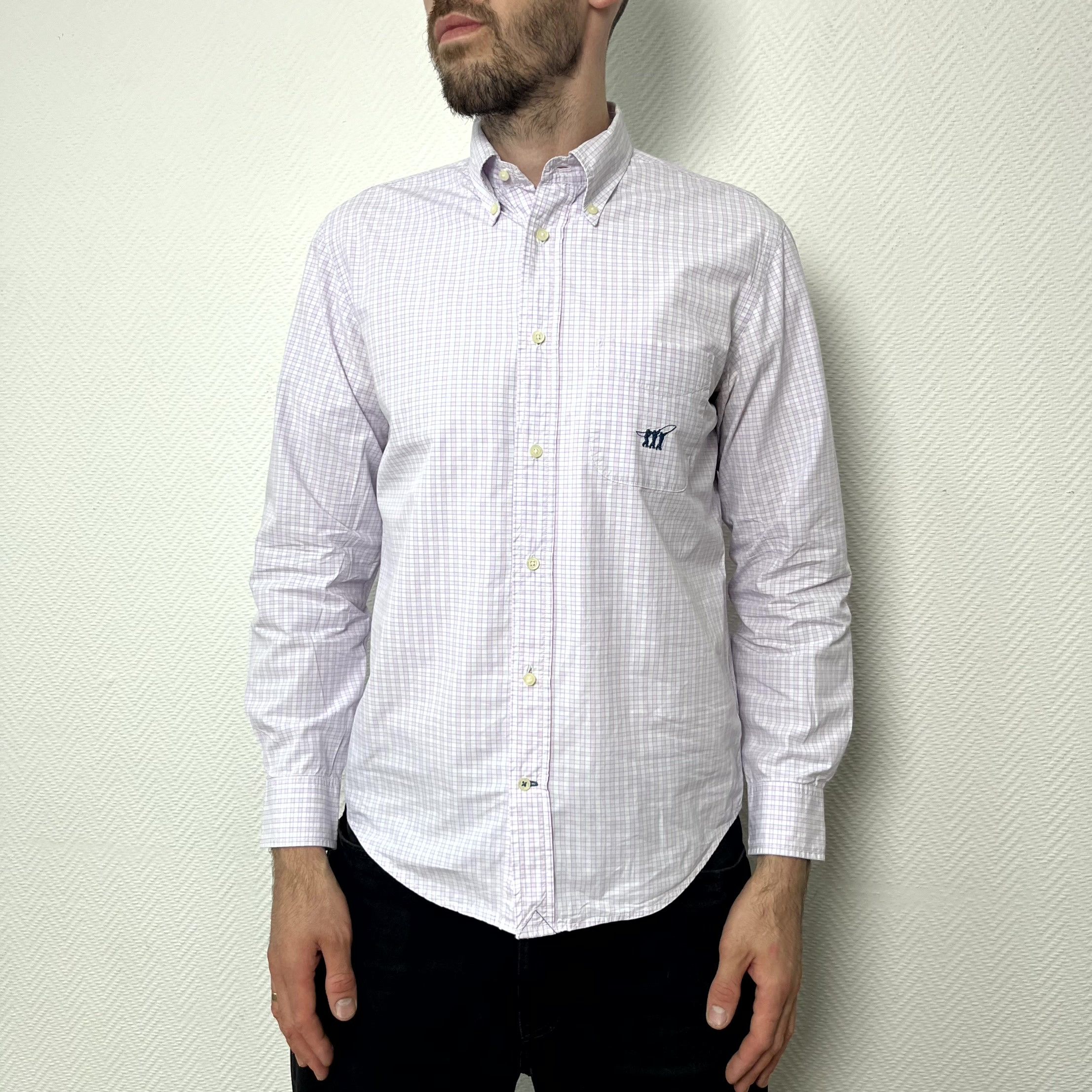 Henry Cotton's Henry Cottons Italian Classic Check Pink Shirt Size L Size US L / EU 52-54 / 3 - 8 Thumbnail