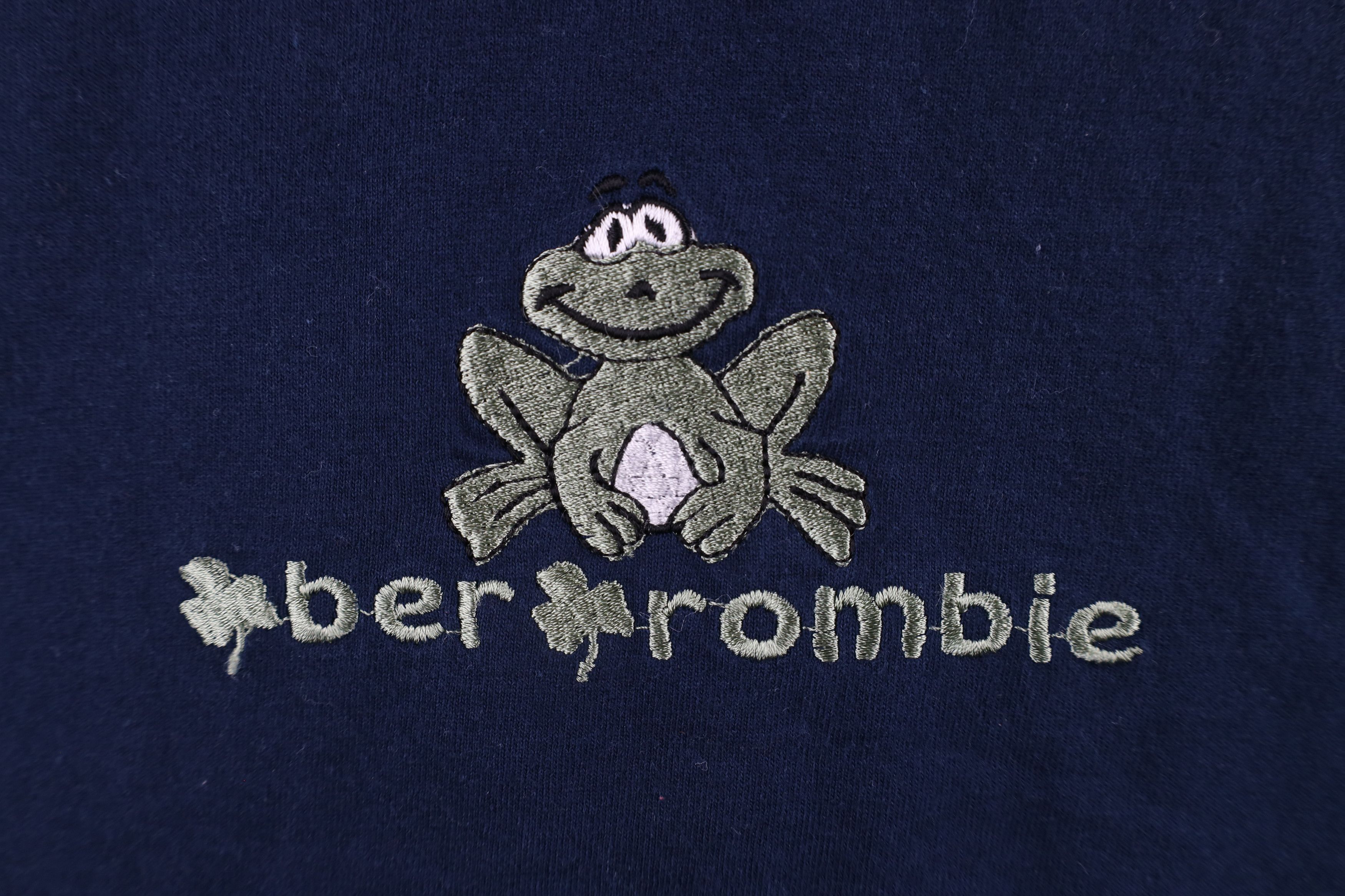 Abercrombie & Fitch × Vintage Vintage 90s Abercrombie & Fitch Out Frog Clover T-Shirt Blue Size US XL / EU 56 / 4 - 4 Thumbnail