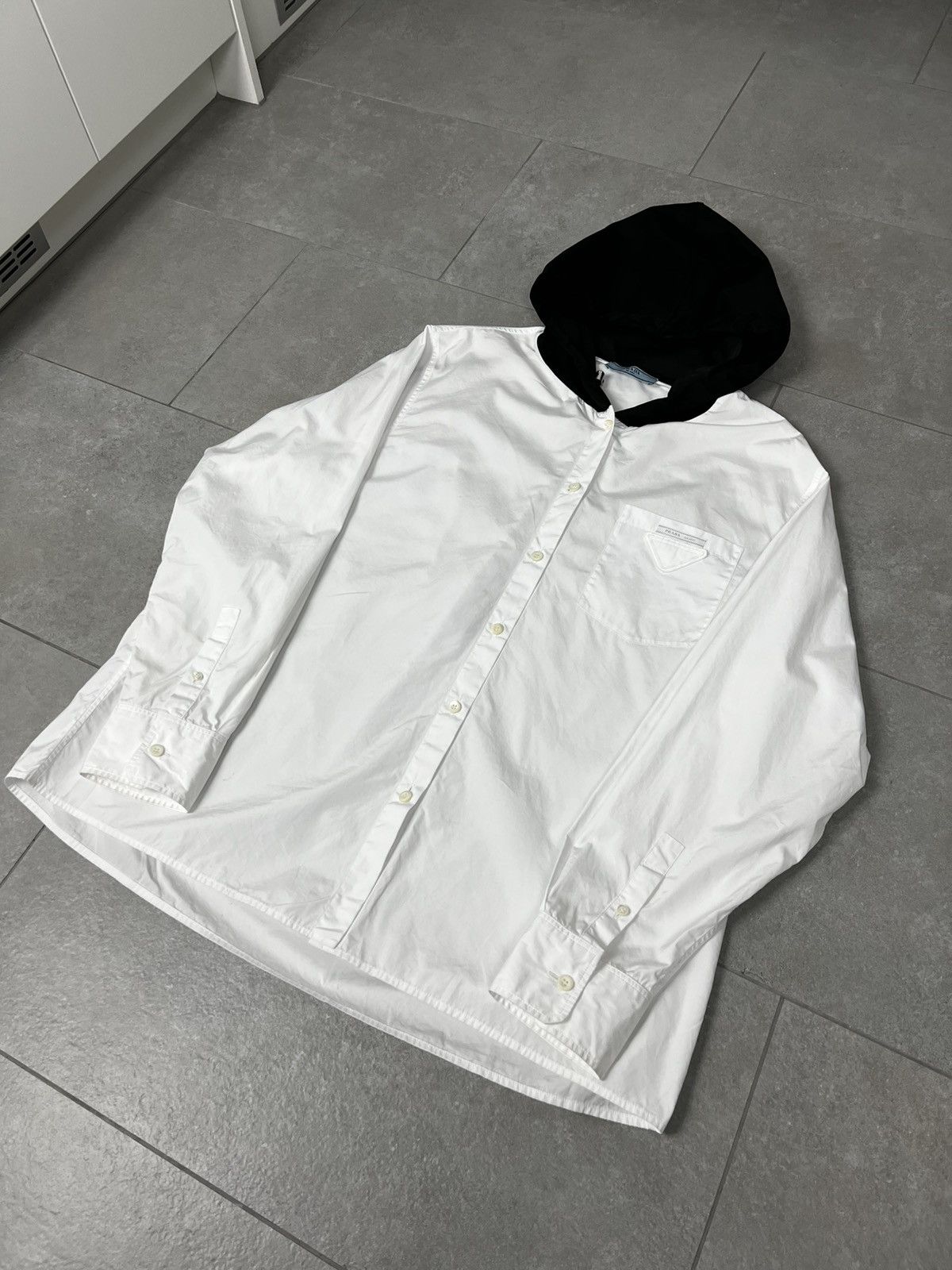 Prada Prada Hooded Shirt Size US S / EU 44-46 / 1 - 8 Thumbnail
