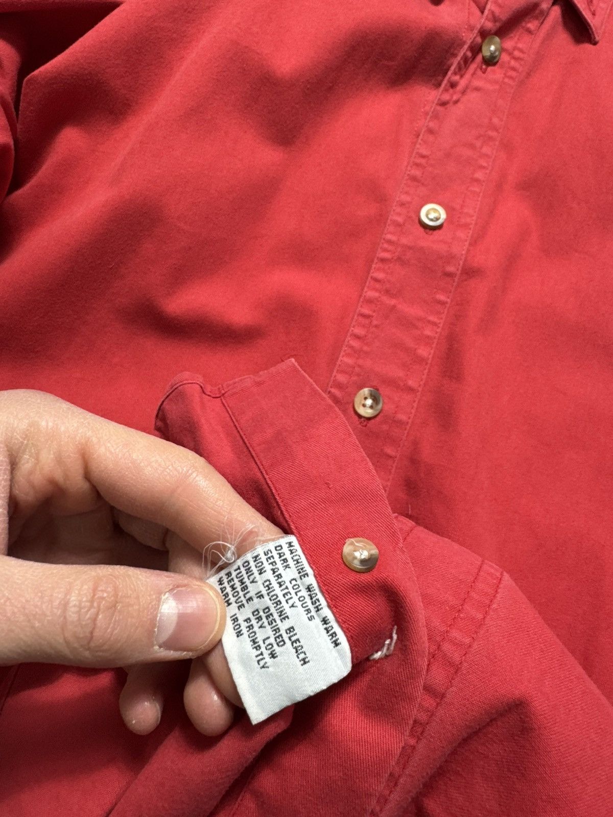 Chaps Ralph Lauren Chap Ralph Lauren Vintage 90’s Button Up Shirt Size M Red Size US M / EU 48-50 / 2 - 7 Thumbnail