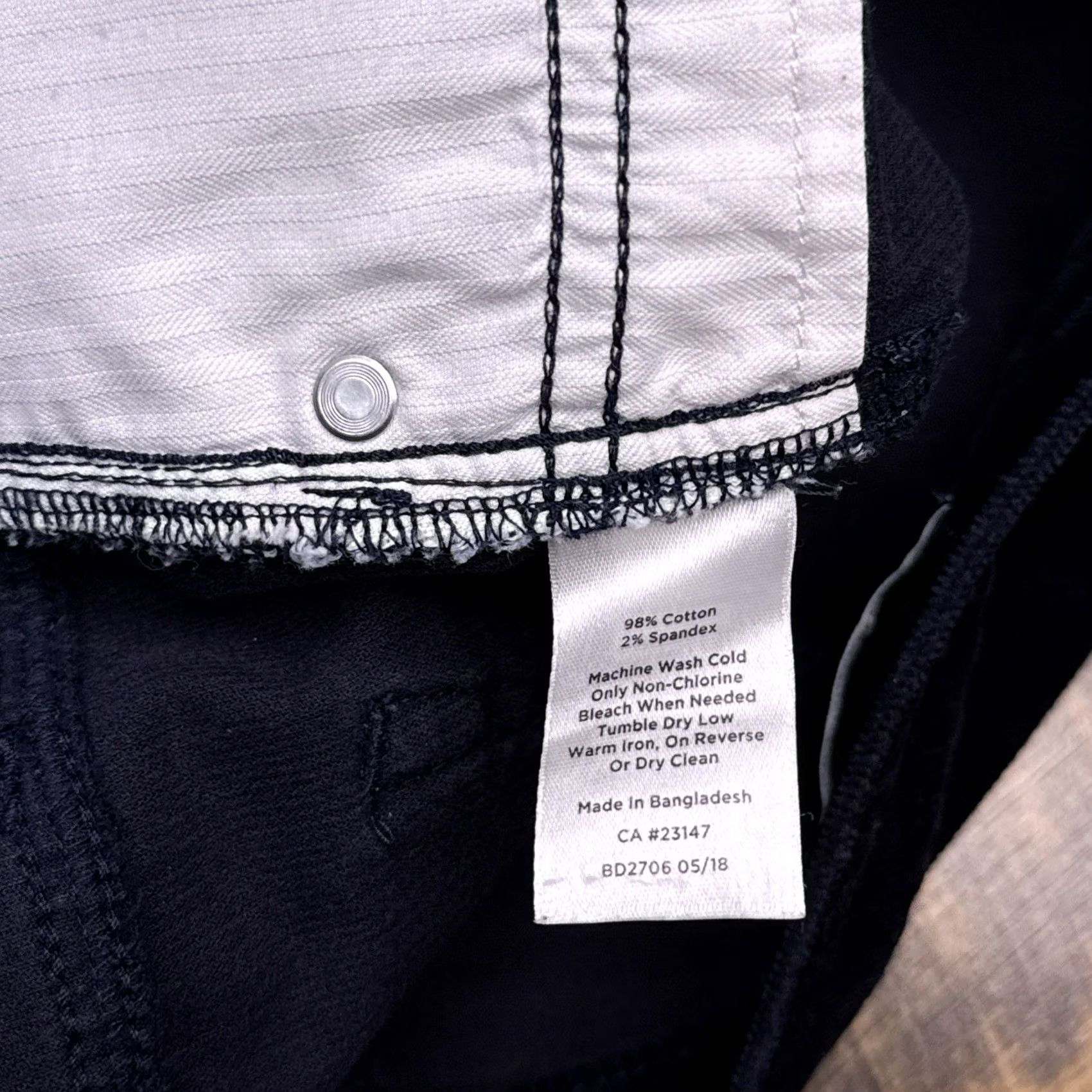Talbots Talbots Pants Corduroy Straight Leg 10P Petite High Rise Blue Stretch Casual Workwear 98% Cotton 2% Spandex Front Flat Pattern Solid Size 32" / US 10 / IT 46 - 5 Thumbnail