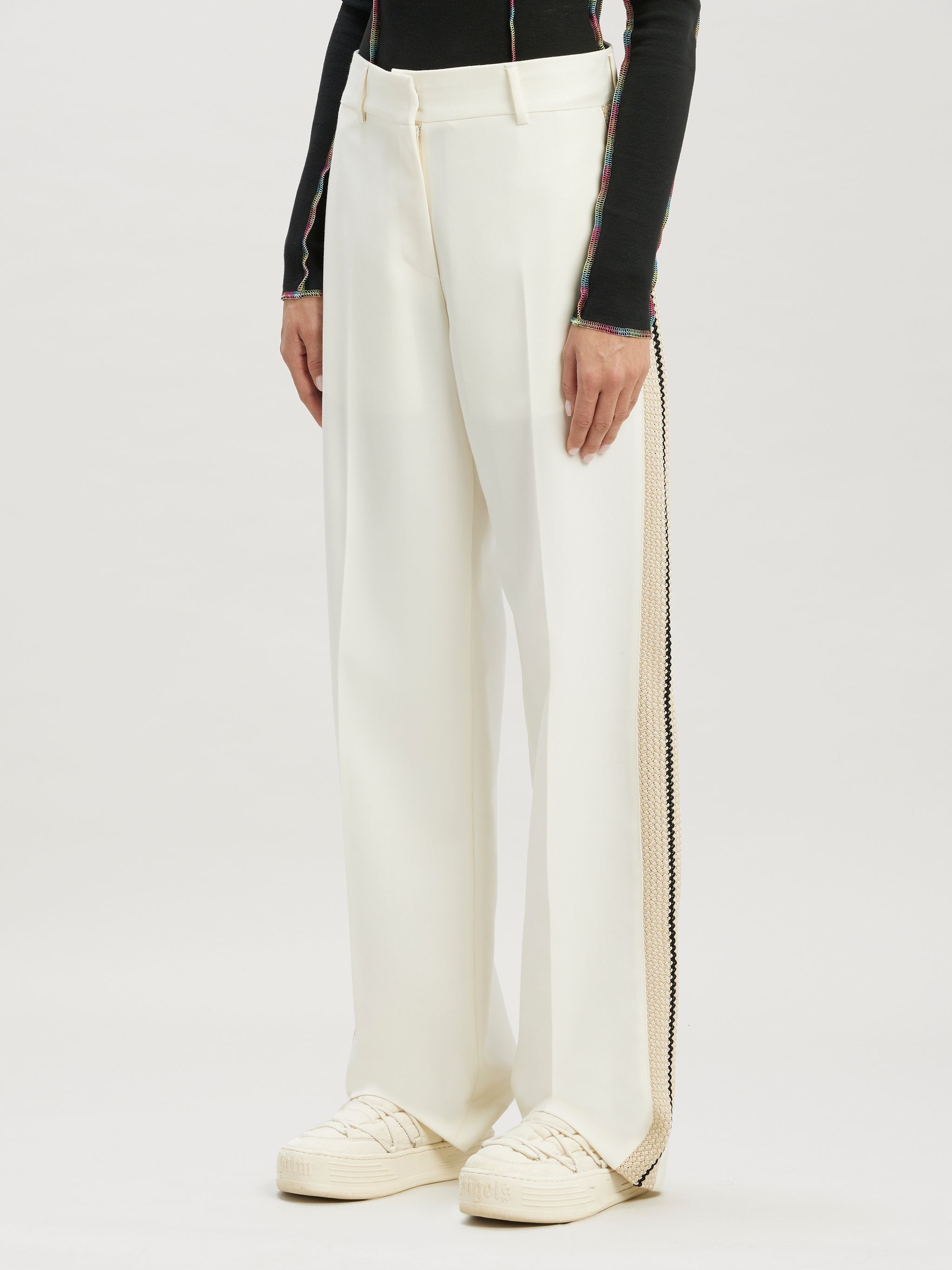 Palm Angels o1y1125 Casual Pant in Ivory Size 25" / US 0 / IT 36 - 3 Thumbnail