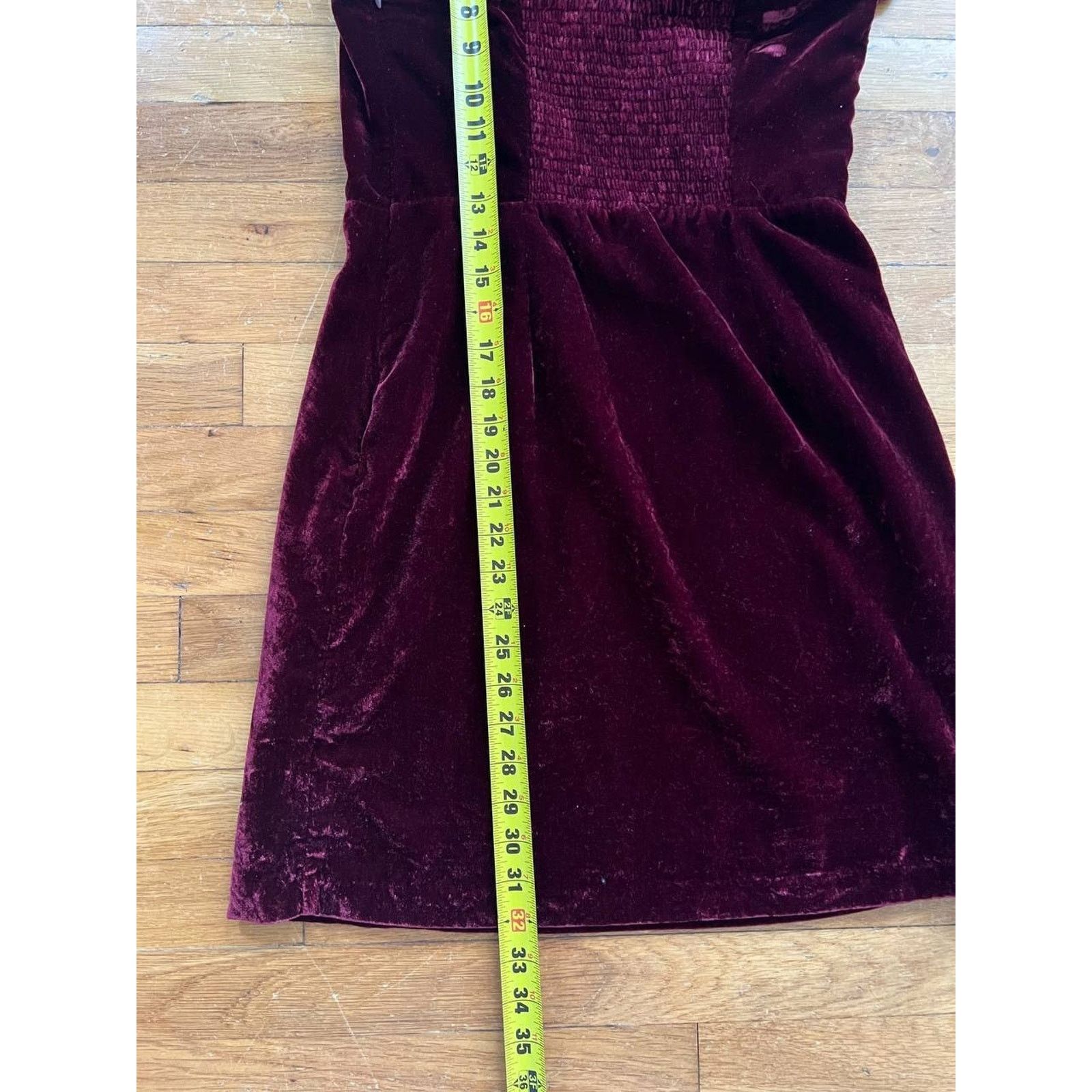 House of Harlow House of Harlow 1960 x Burgundy Velvet Tie Maroon S A001467 Size S / US 4 / IT 40 - 5 Thumbnail