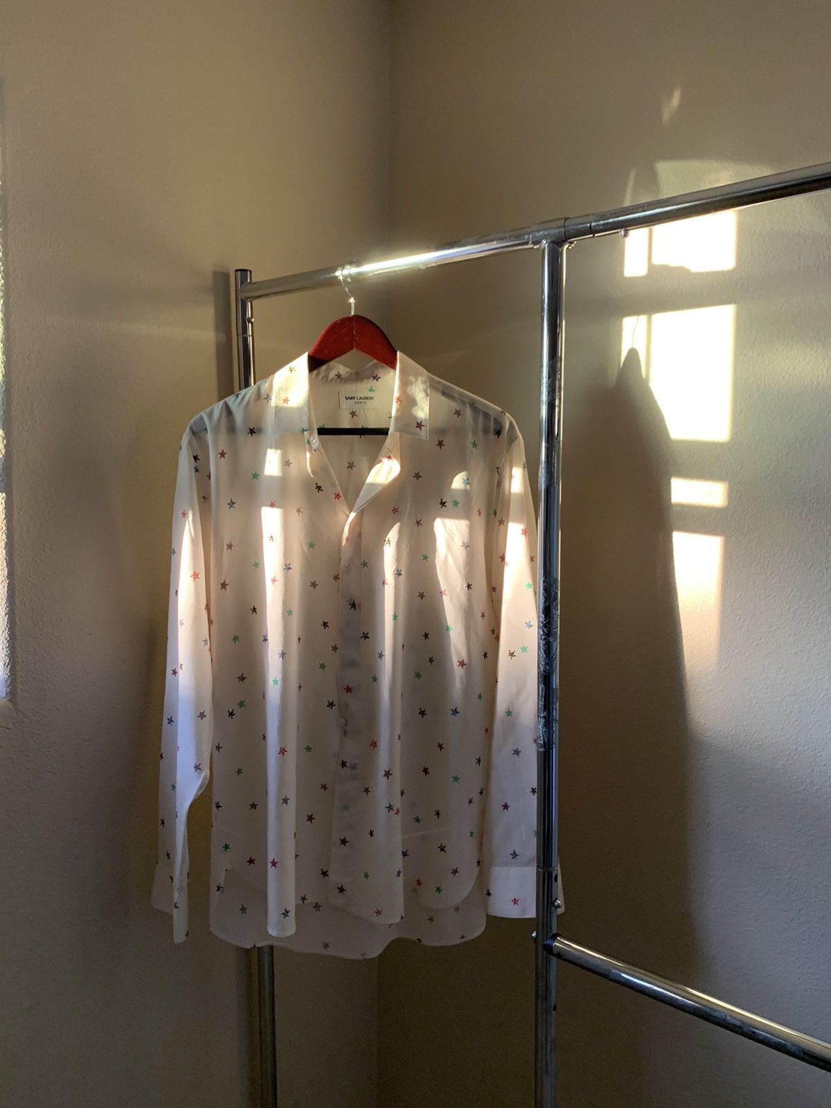Saint Laurent Paris Saint Laurent star print shirt Size US L / EU 52-54 / 3 - 2 Thumbnail