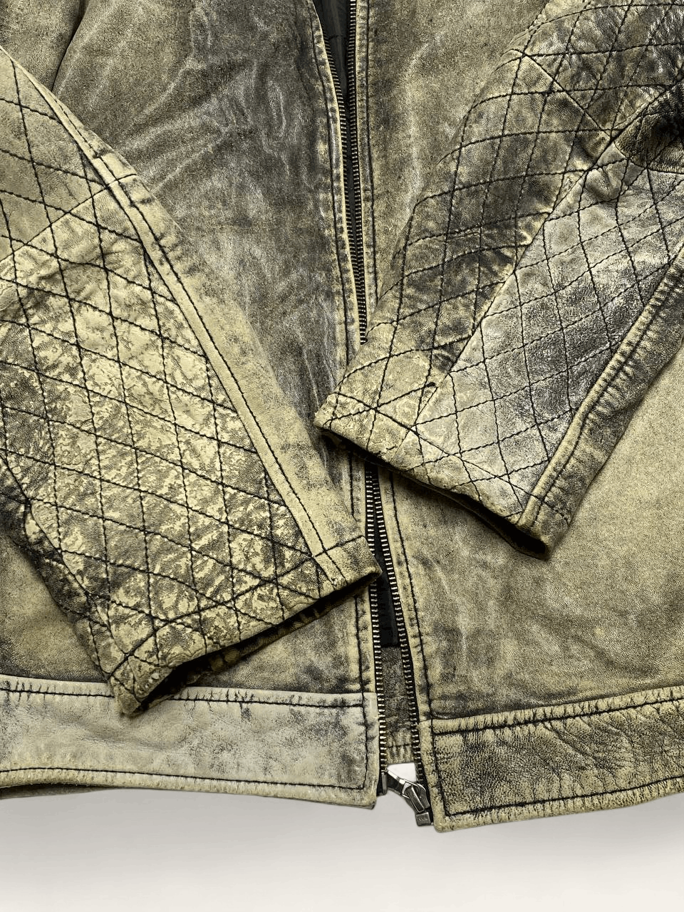 Vintage Vintage ECO SNAKE LEATHER Faded Distressed Jacket Y2k Size US XL / EU 56 / 4 - 10 Thumbnail