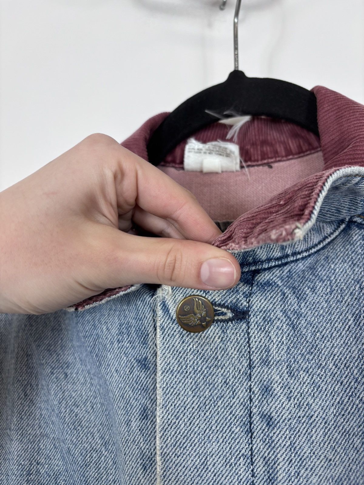 Avirex Vintage Avirex USA Men’s Light Blue Flight Denim Jacket Size US M / EU 48-50 / 2 - 5 Thumbnail
