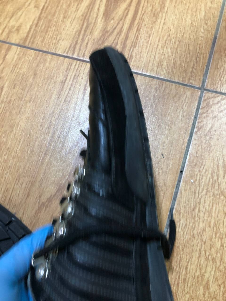 Dsquared2 MENS DSQUARED2 BLACK LACED UP LEATHER SNEAKERS Size US 12 / EU 45 - 10 Thumbnail