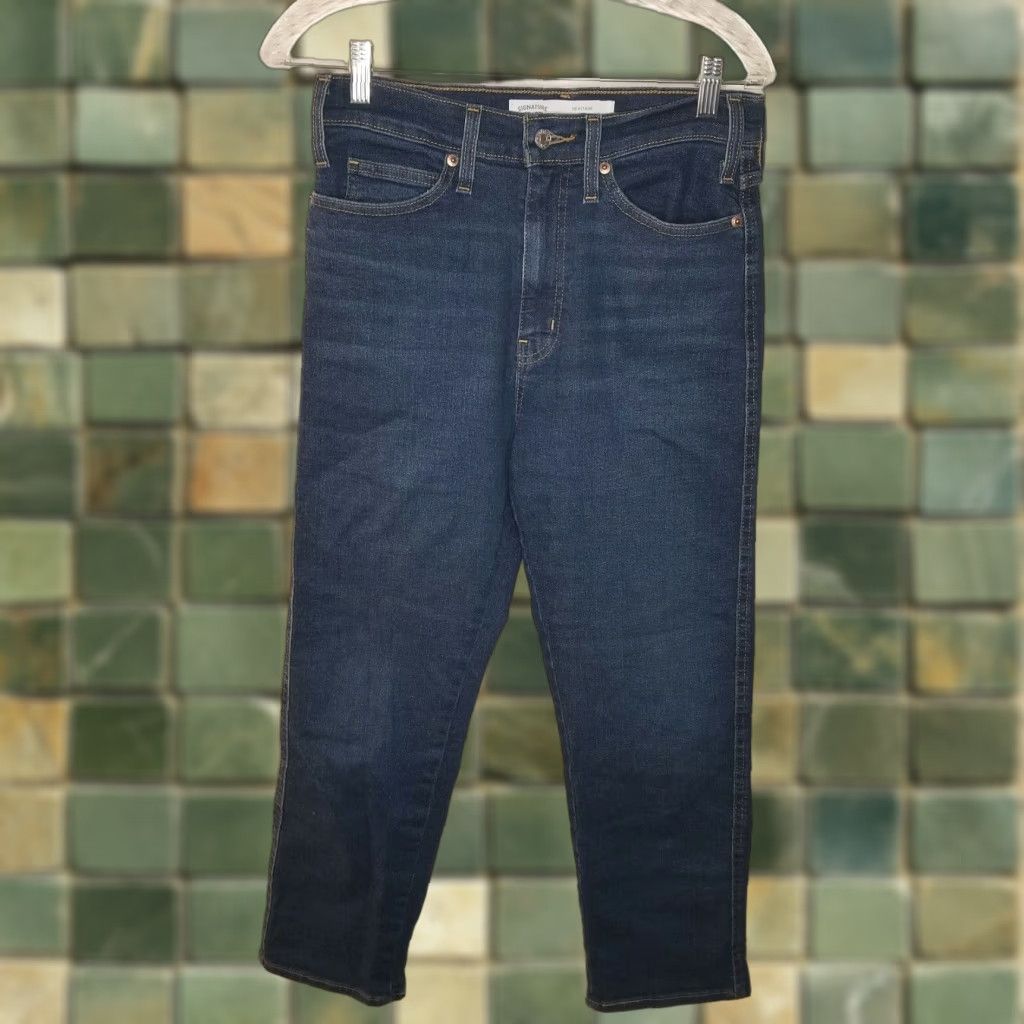 Levi's Levi's Jeans Signature Women's High Rise Straight Blue Size 6 Size 28" / US 6 / IT 42 - 1 Thumbnail