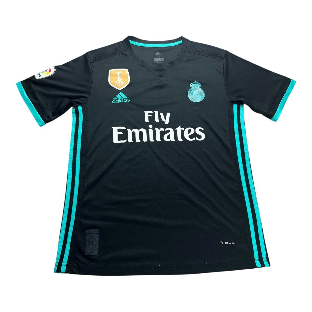 Adidas Adidas Real Madrid FIFA World Cup Soccer Black Away Jersey Size US S / EU 44-46 / 1 - 1 Thumbnail