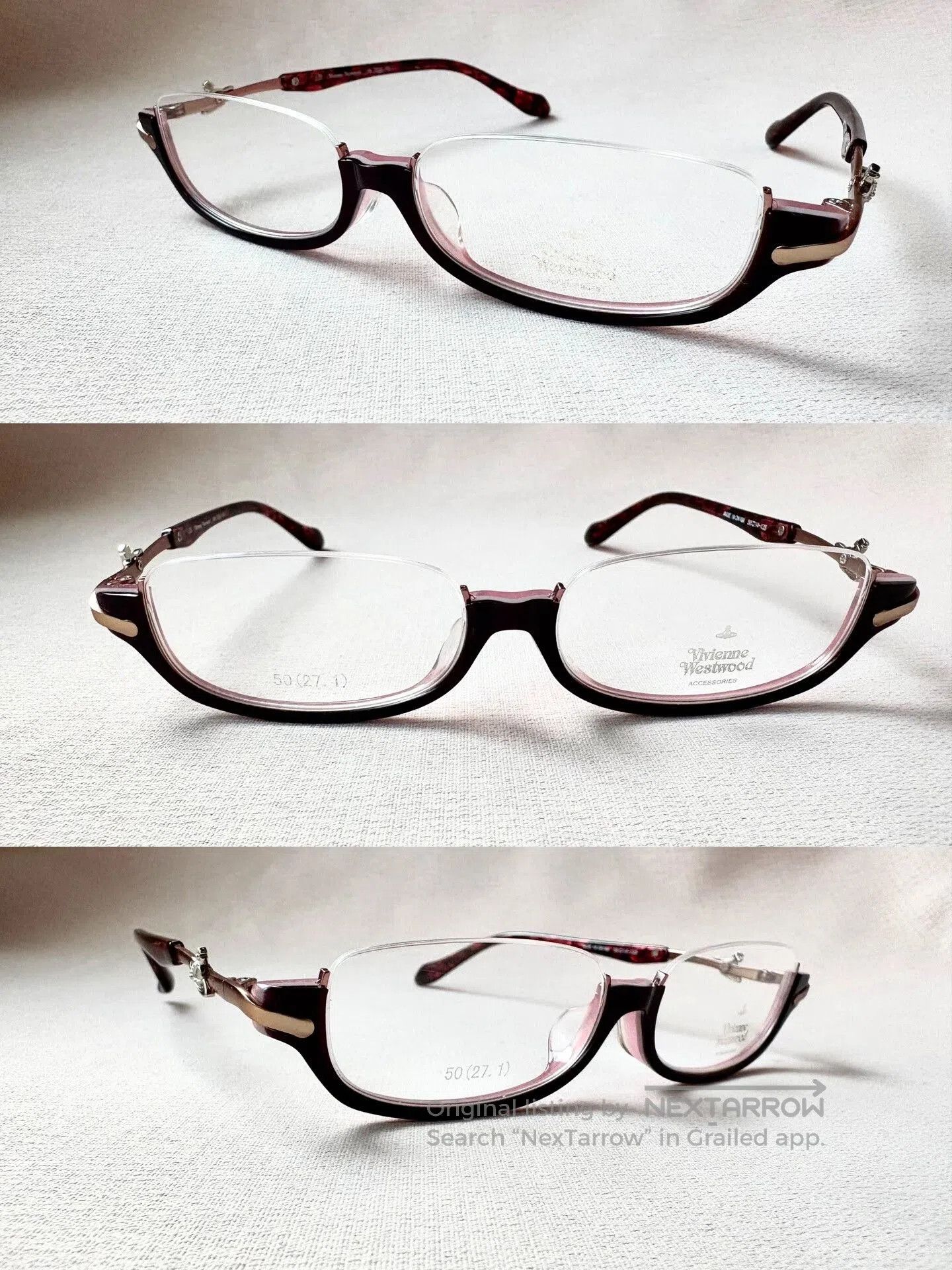 Vivienne Westwood vivienne westwood pink tortoiseshell glasses. Size ONE SIZE - 5 Thumbnail