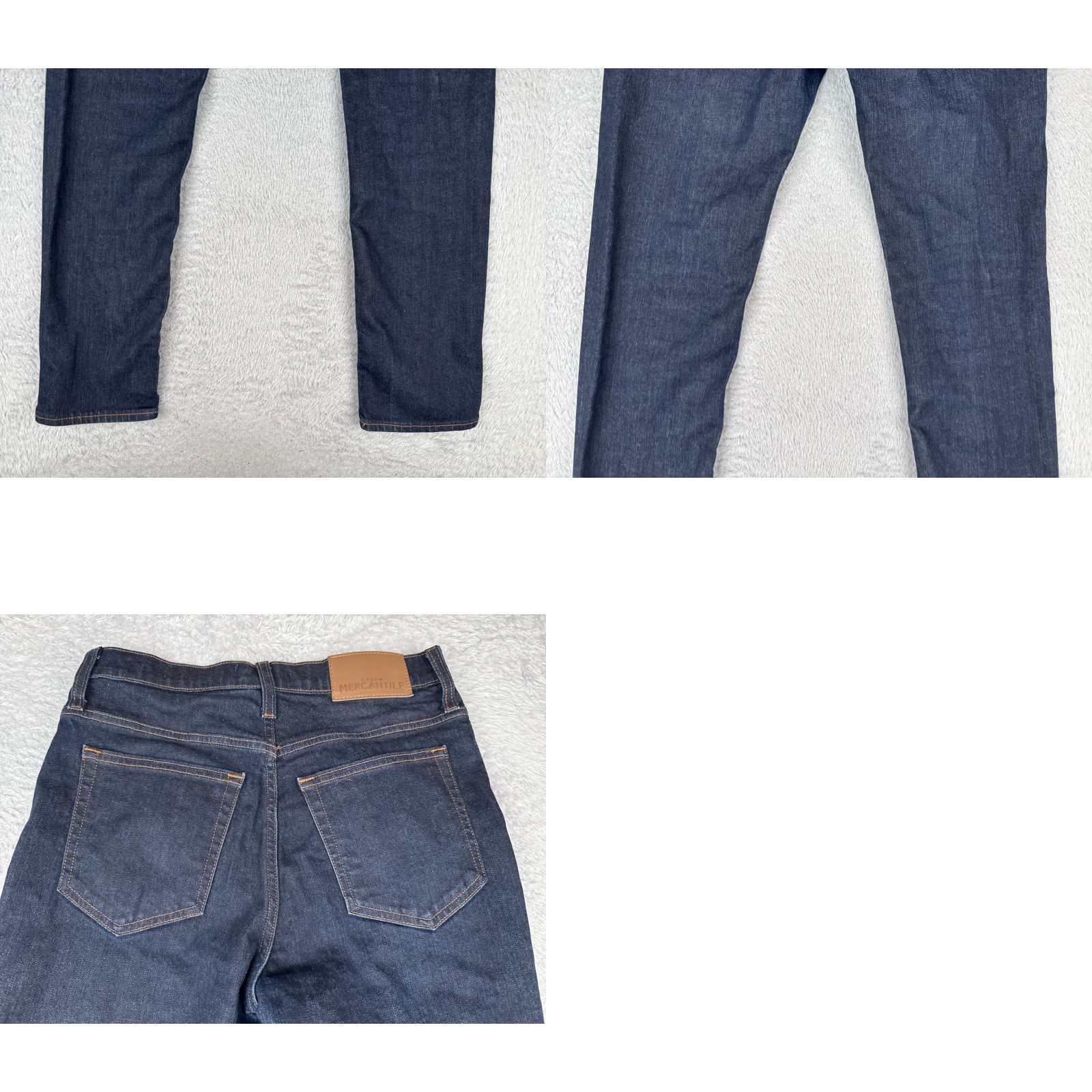 J.Crew J.CREW Mercantile Jeans Mens 30x30 Blue Denim Straight Leg Dark Wash Cotton-Blend Vintage No Size US 30 / EU 46 - 10 Thumbnail
