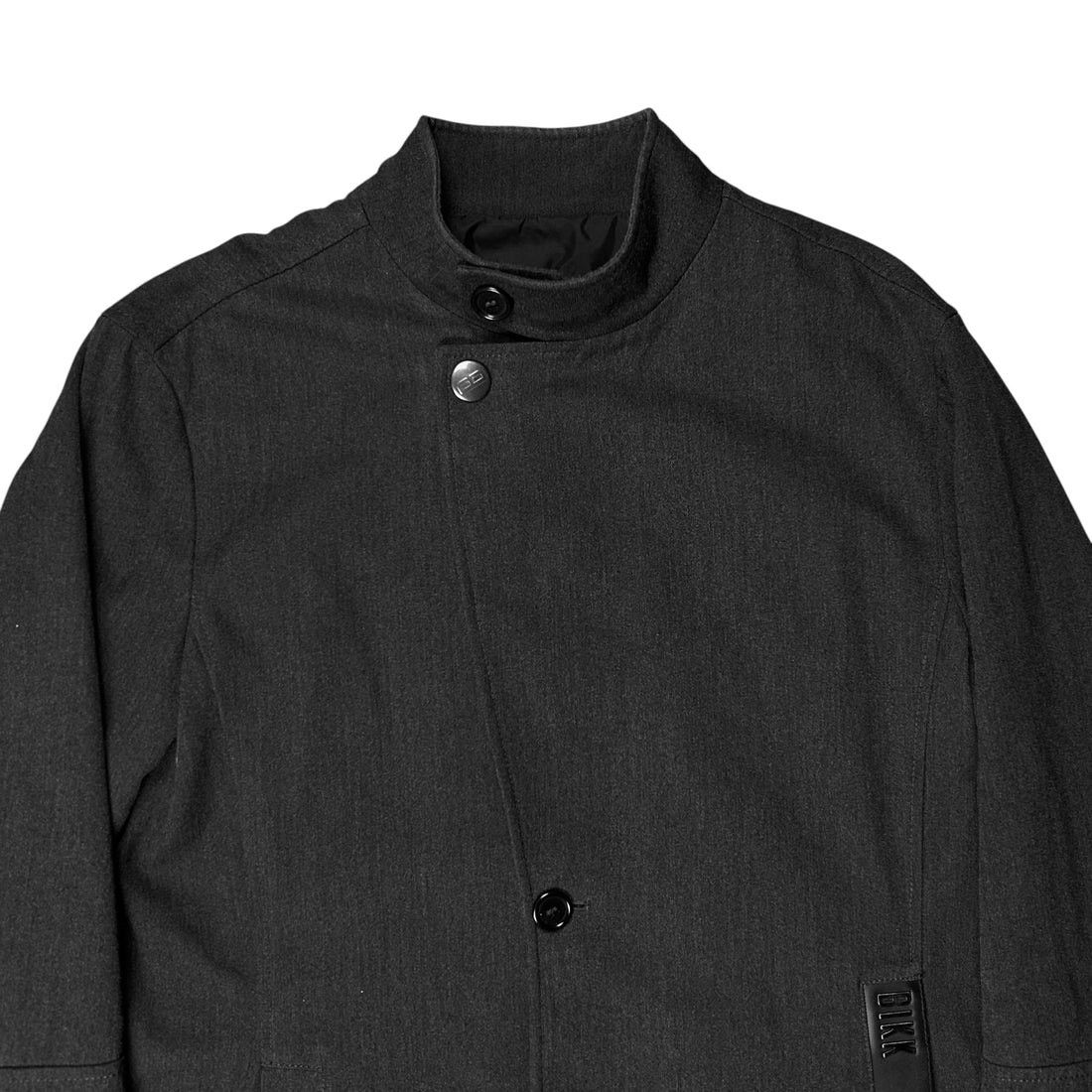Dirk Bikkembergs Dirk Bikkembergs Metal Leather Pocket Wool Coat Size US XL / EU 56 / 4 - 4 Thumbnail