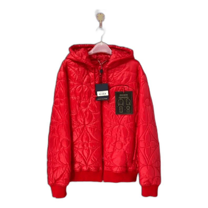 Louis Vuitton Louis Vuitton Red Quilted Cotton Jacket-yf Size US L / EU 52-54 / 3 - 1 Thumbnail