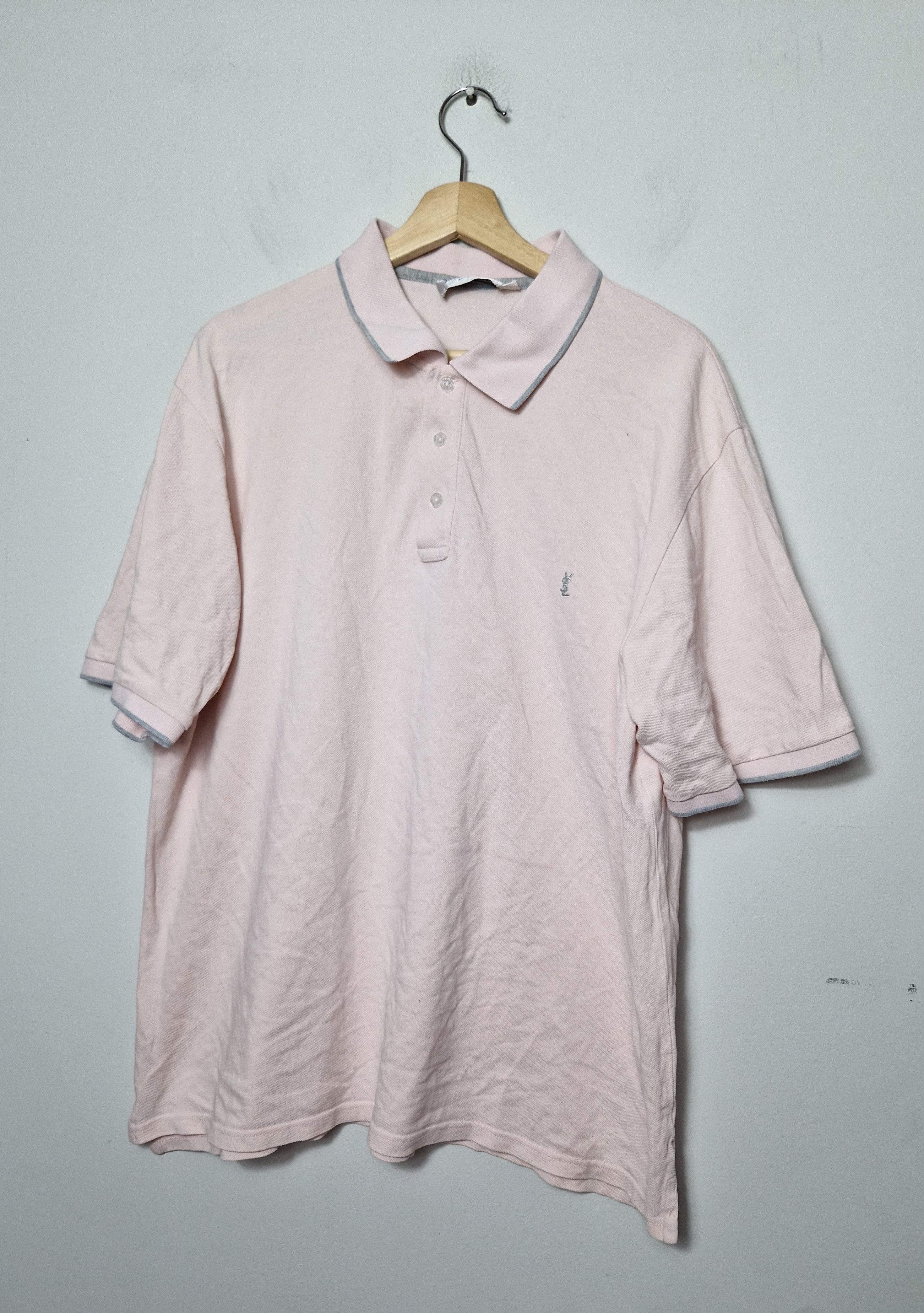 Yves Saint Laurent Yves Saint Laurent pink polo t-shirt Size US XXL / EU 58 / 5 - 1 Thumbnail