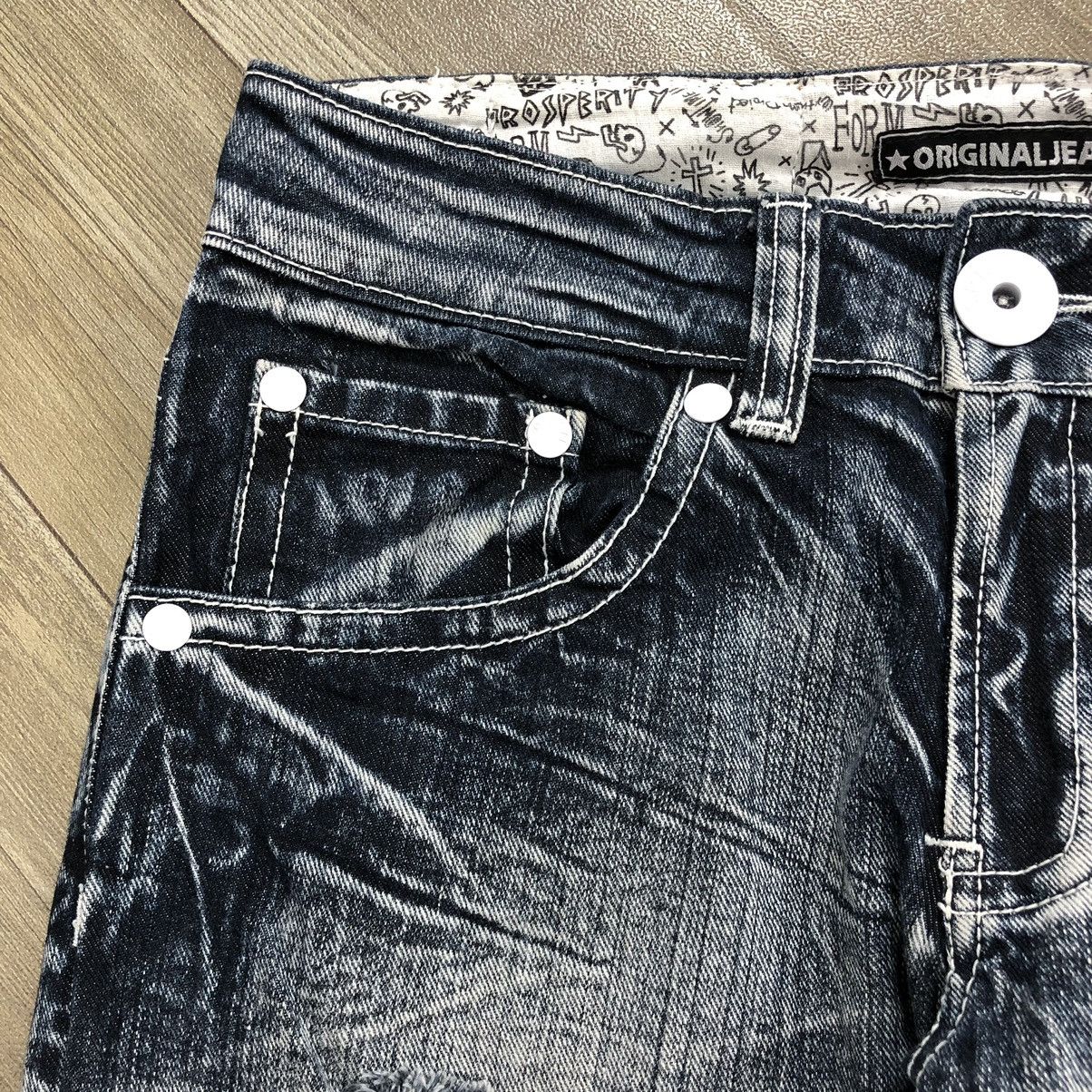 If Six Was Nine × Japanese Brand × Le Grande Bleu (L.G.B.) Crazy🔥 Y2K Original Jeans Distressed Faded Acid Wash Jeans Size US 28 / EU 44 - 5 Thumbnail