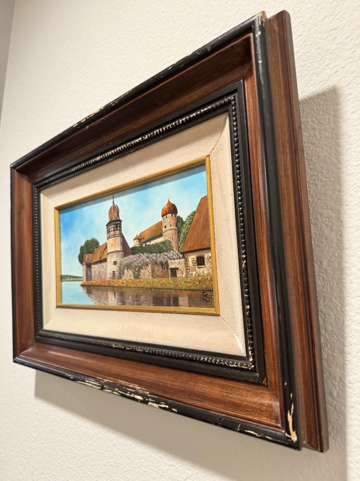 Designer Eugene Schmidt Original Bavaria Germany Landscape Oil COA Size ONE SIZE - 6 Thumbnail