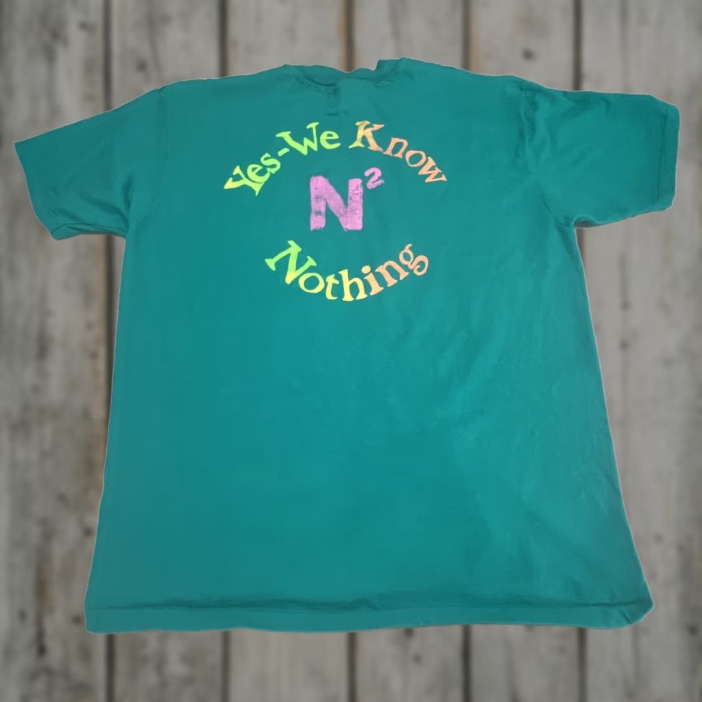 Hanes VINTAGE Cal Poly Float Club Yes- We Know Nothing Single Stitch Green T Shirt XL Mens Size US XL / EU 56 / 4 - 1 Thumbnail