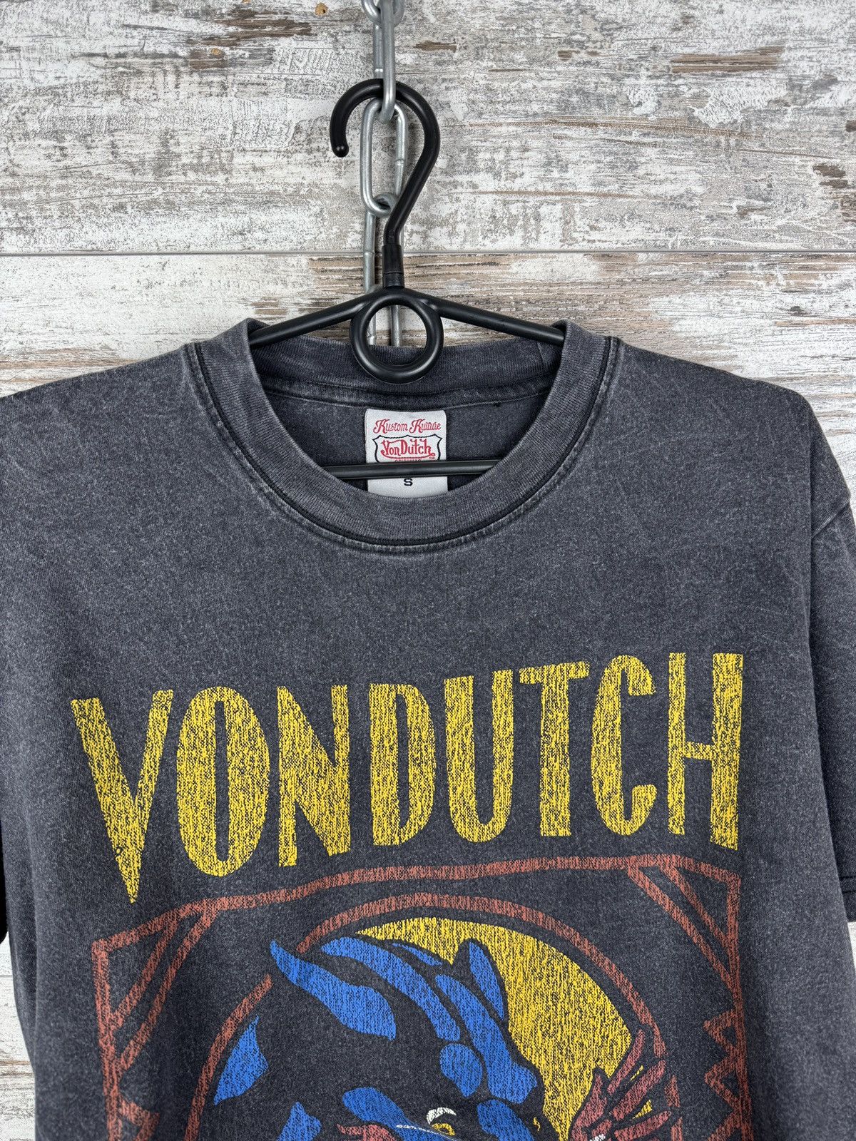 Von Dutch Mens Vintage Von Dutch Washing T-shirt tee garment dyed y2k Size US S / EU 44-46 / 1 - 6 Thumbnail