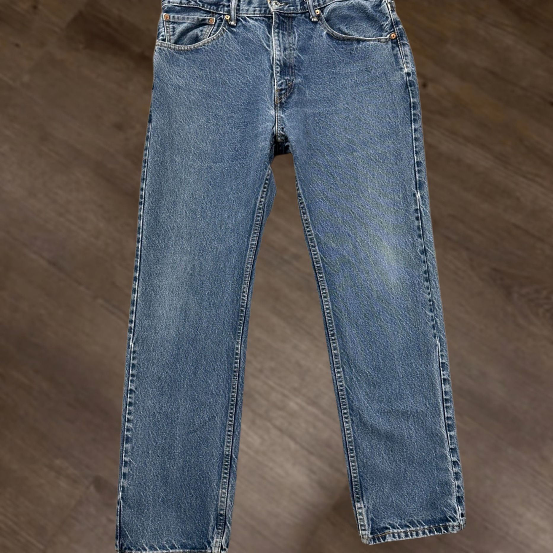 Levi's Levi's 505 Jeans Straight Mens 36X32 Blue Light Washed Red Tab Denim Pocket Size US 36 / EU 52 - 1 Thumbnail