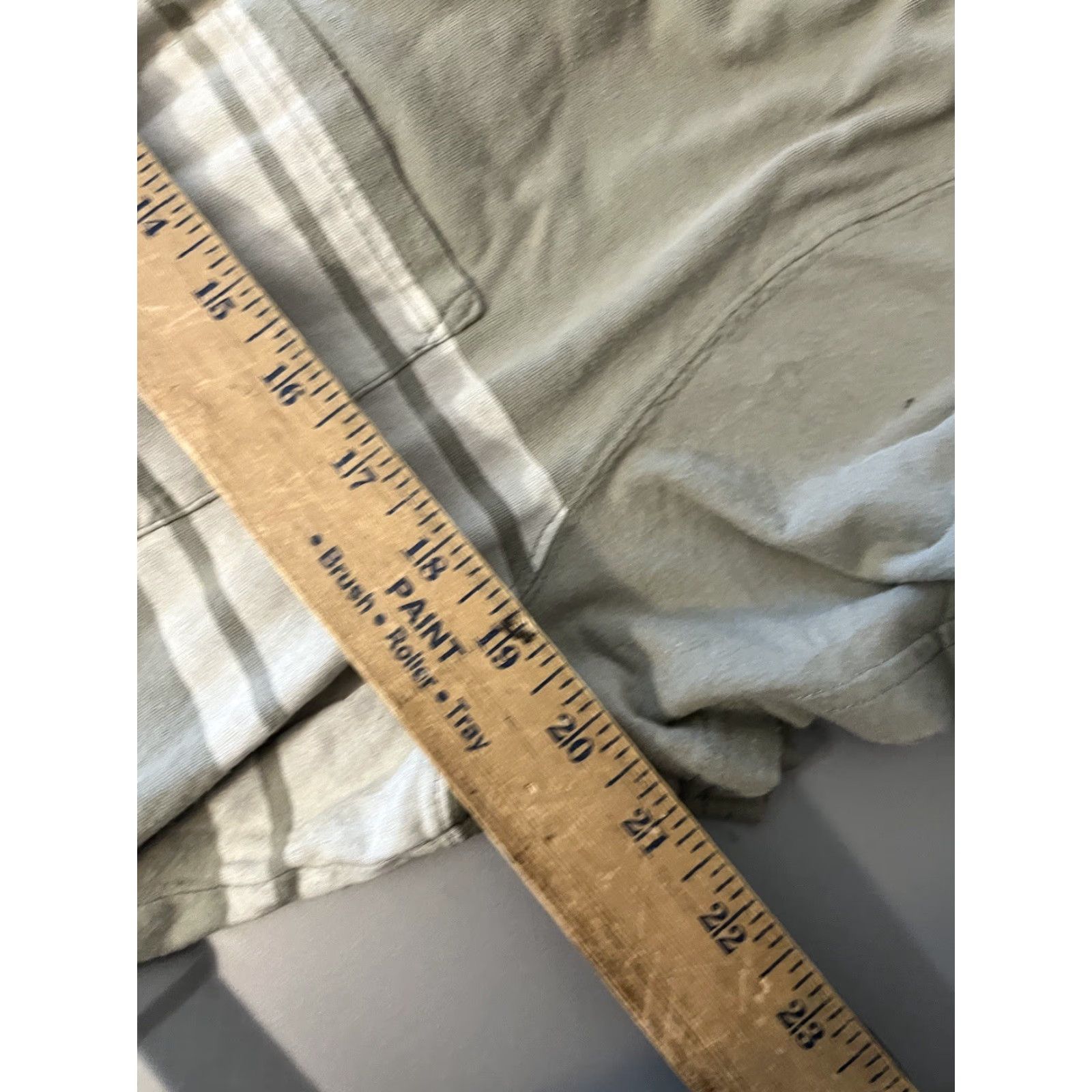 Abercrombie & Fitch Abercrombie & Fitch Tee Men Green Short Sleeve Crew Neck Logo Slim A&F L Size US 33 - 5 Thumbnail