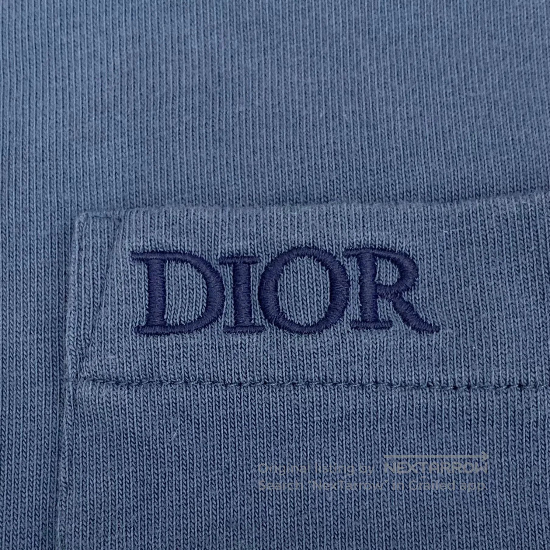 Dior dior blue pocket logo embroidered t-shirt. Size US S / EU 44-46 / 1 - 5 Thumbnail