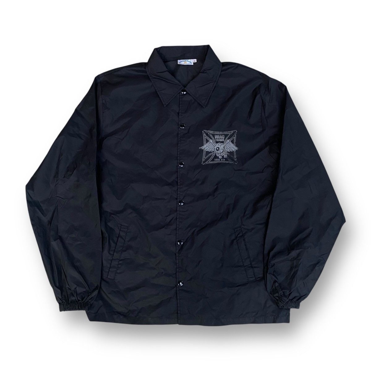 Japanese Brand × Vintage Vintage 90s Drag Train Bone Bad Light Coach Jacket. #E1 Size US L / EU 52-54 / 3 - 3 Thumbnail