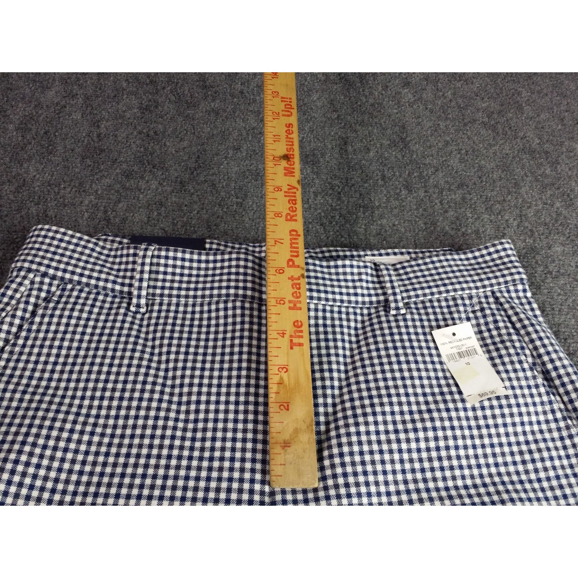 Gap Gap Signature Skinny Ankle Women Sz 10 Gingham Blue White Bo Size 32" / US 10 / IT 46 - 3 Thumbnail