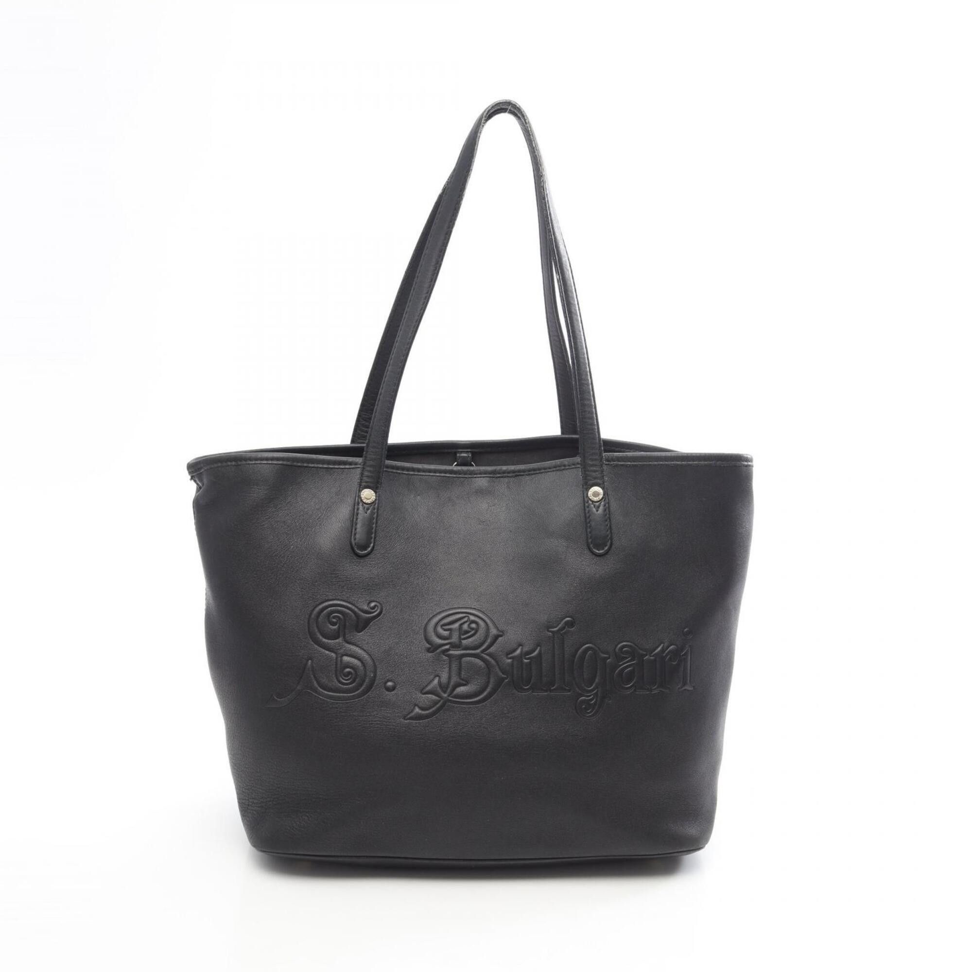 Bvlgari Bulgari BVLGARI COLLEZIONE Tote Bag Handbag Leather Women's Black Size ONE SIZE - 1 Thumbnail