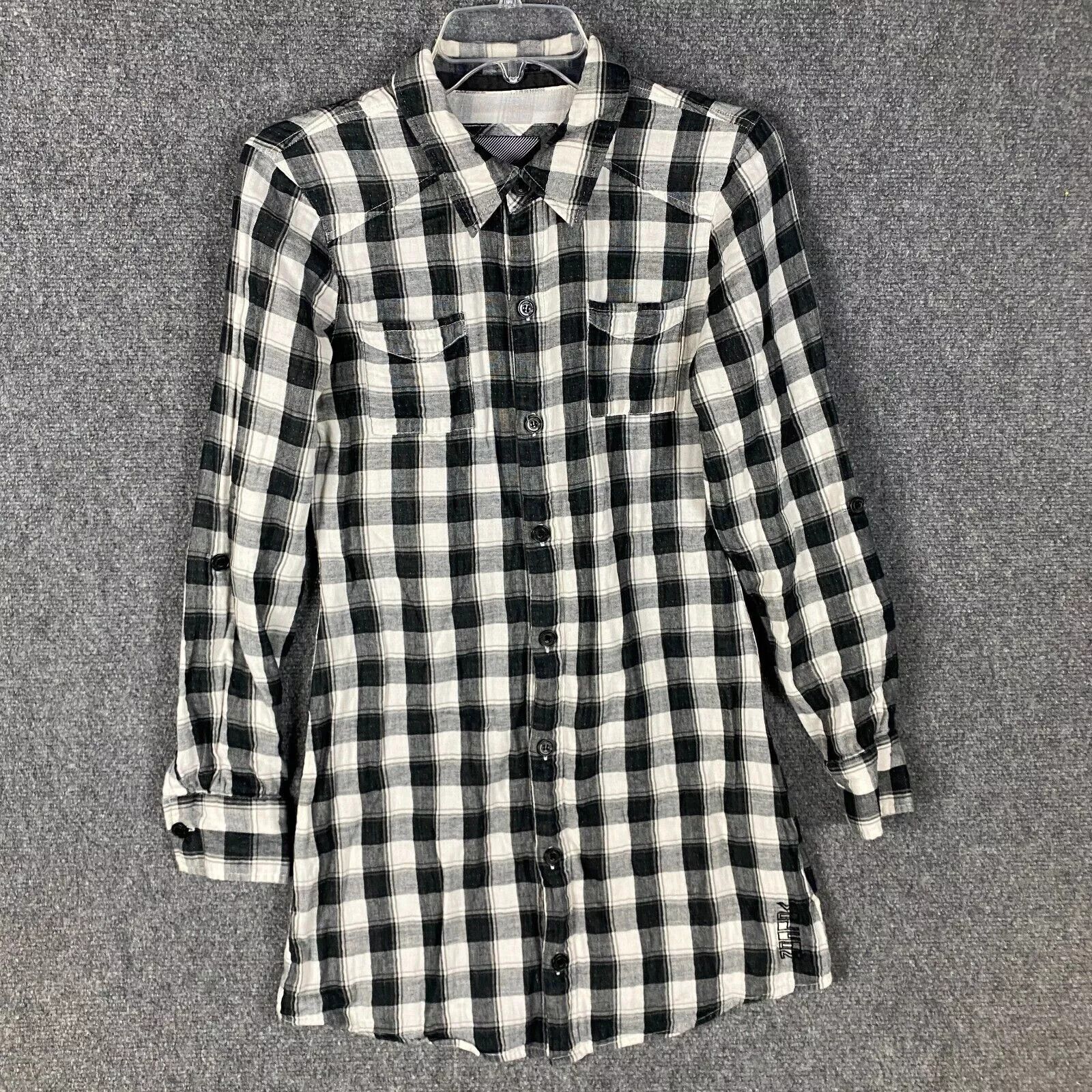 Volcom Volcom Button Up Top Women's Small Long Sleeve Checkers Size S / US 4 / IT 40 - 1 Thumbnail