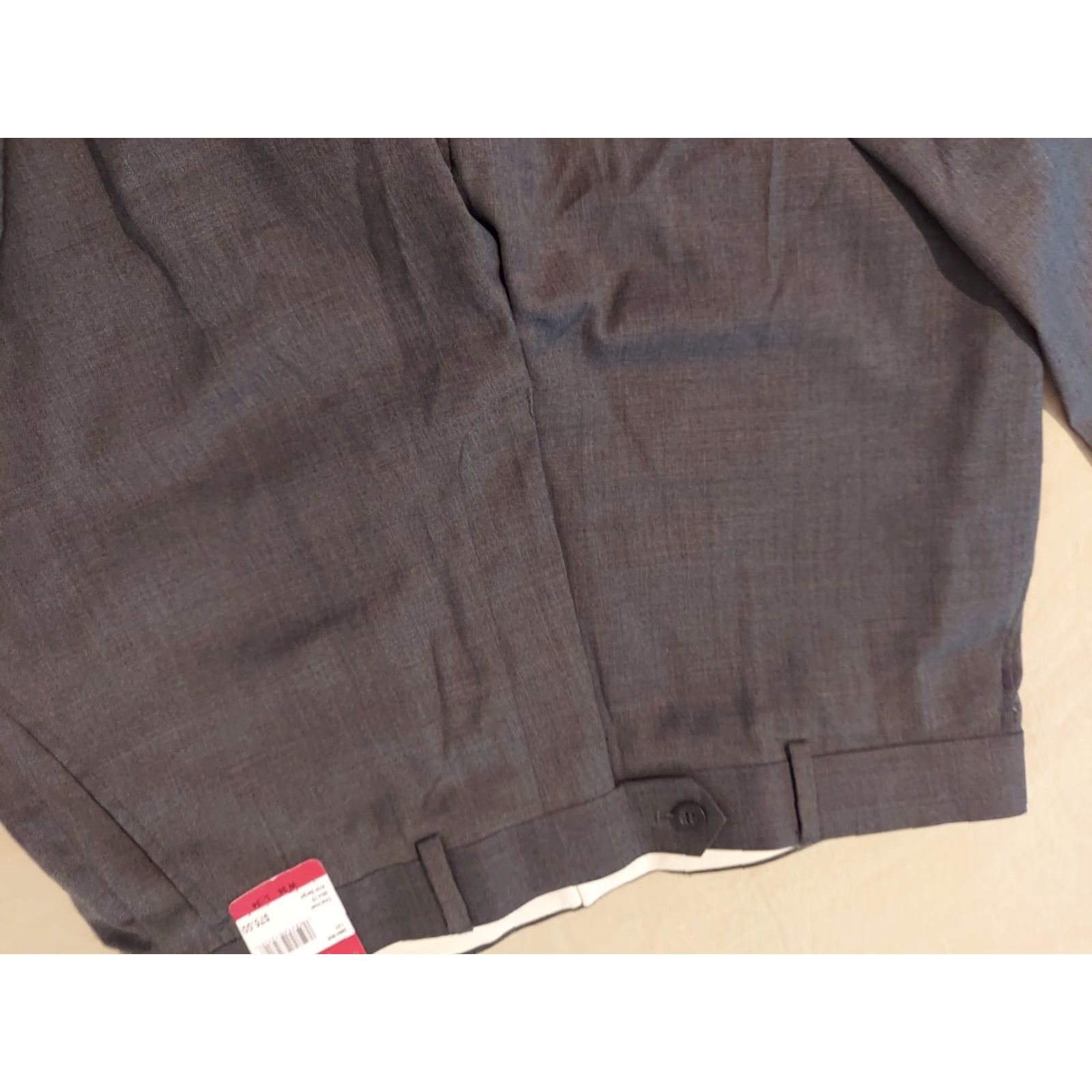 Vintage Louis Raphael New Dress Pants 36x34 Gray Chino Slack Trouser Mens Size US 36 / EU 52 - 7 Thumbnail