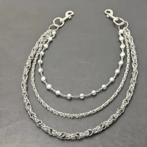 Japanese Brand 2 Layer Natural Echo Pearled Wallet Chain Size ONE SIZE - 3 Thumbnail