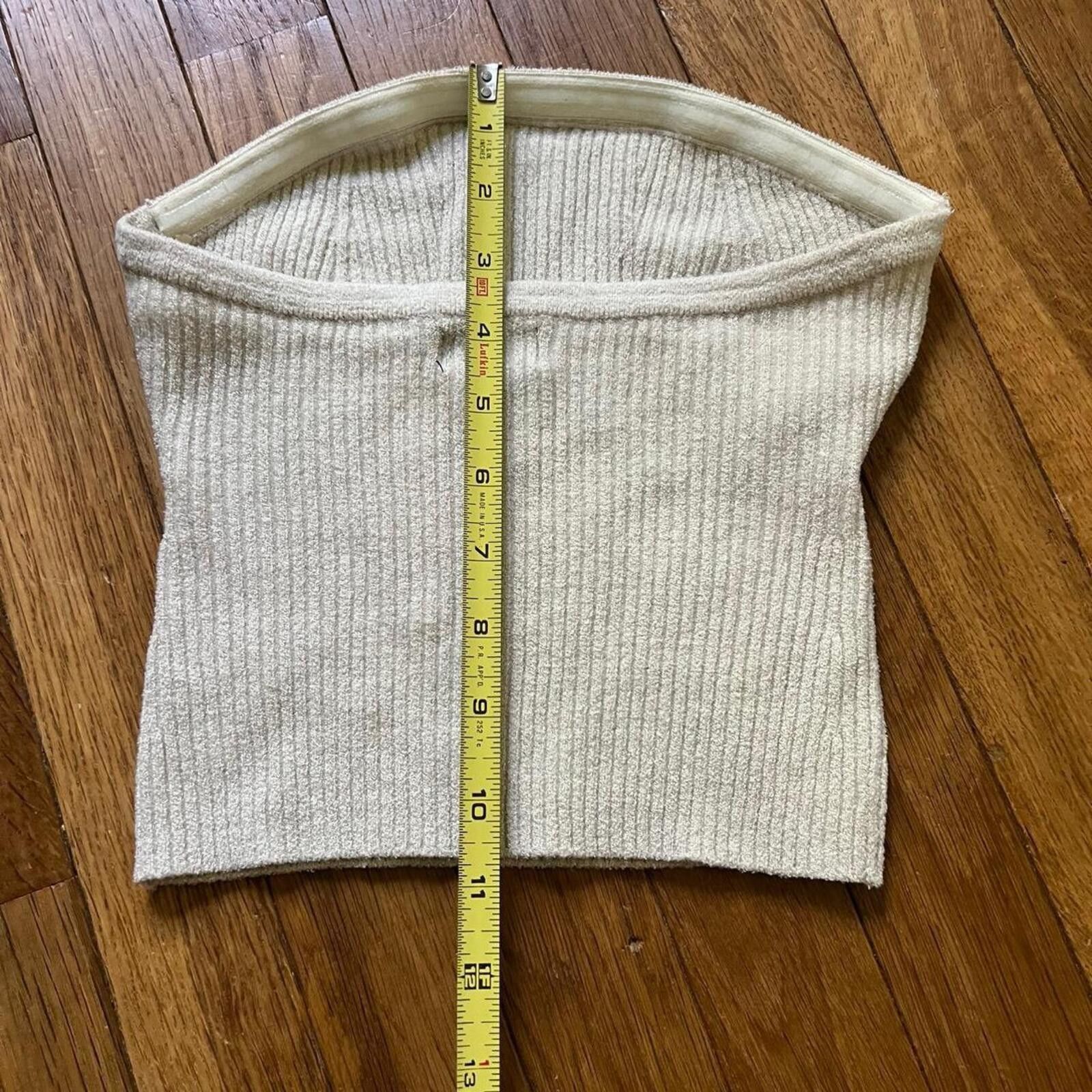 Other Sparkly soft cream tube top Size XS / US 0-2 / IT 36-38 - 3 Thumbnail