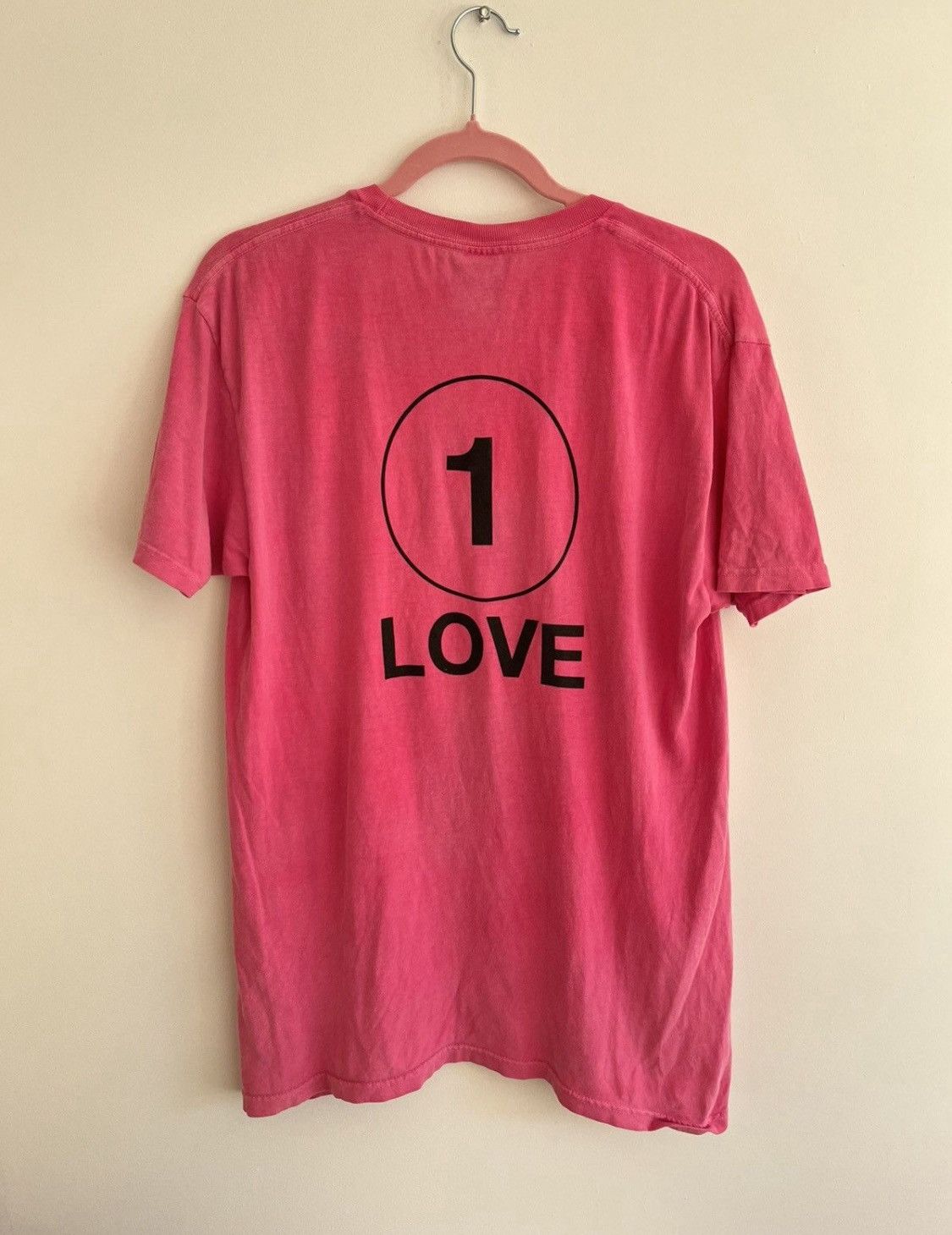 Stussy Stussy vintage one world one love pink Tee rare usa Size US M / EU 48-50 / 2 - 4 Thumbnail