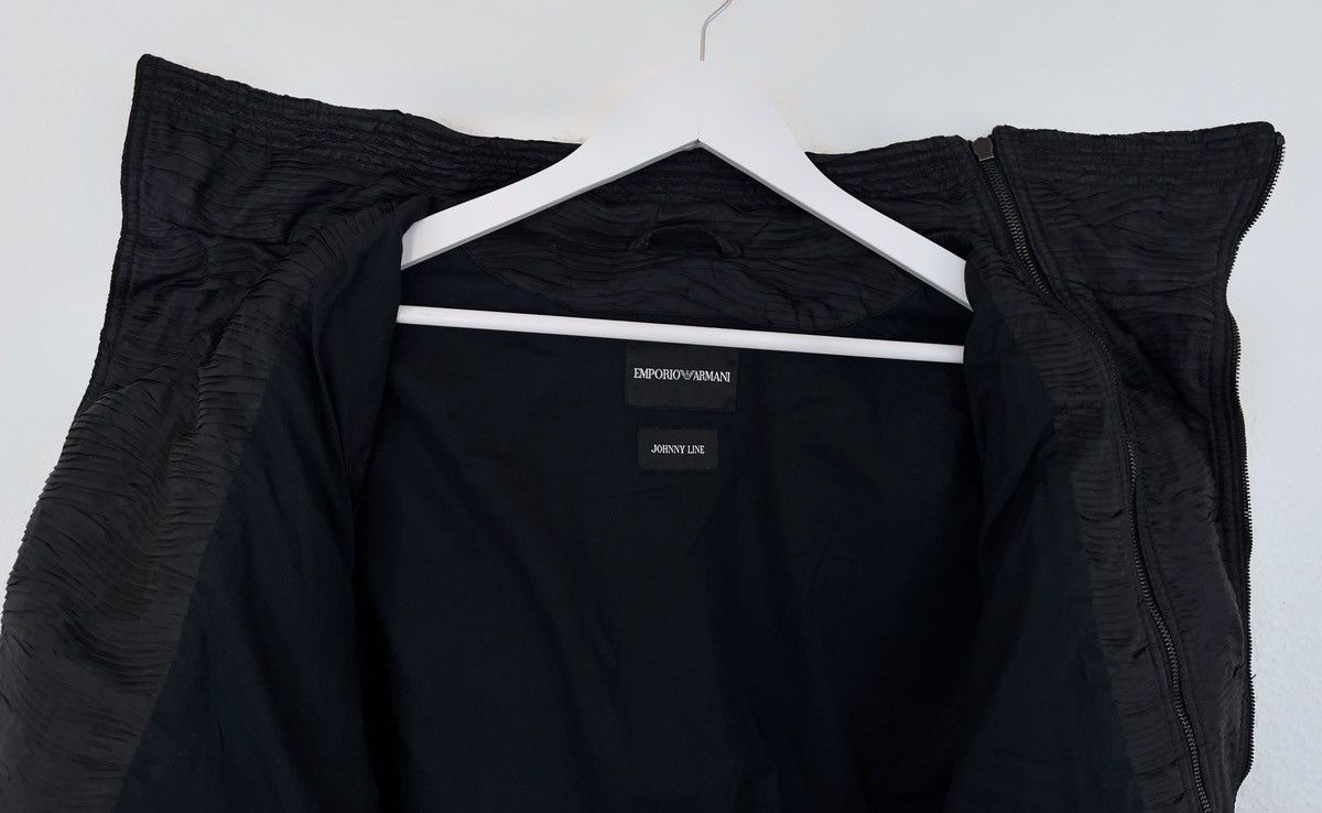 Armani × Emporio Armani × Giorgio Armani SS2011 Emporio Armani Plisse Hybrid 2-Zip Leather Jacket Size US M / EU 48-50 / 2 - 20 Thumbnail