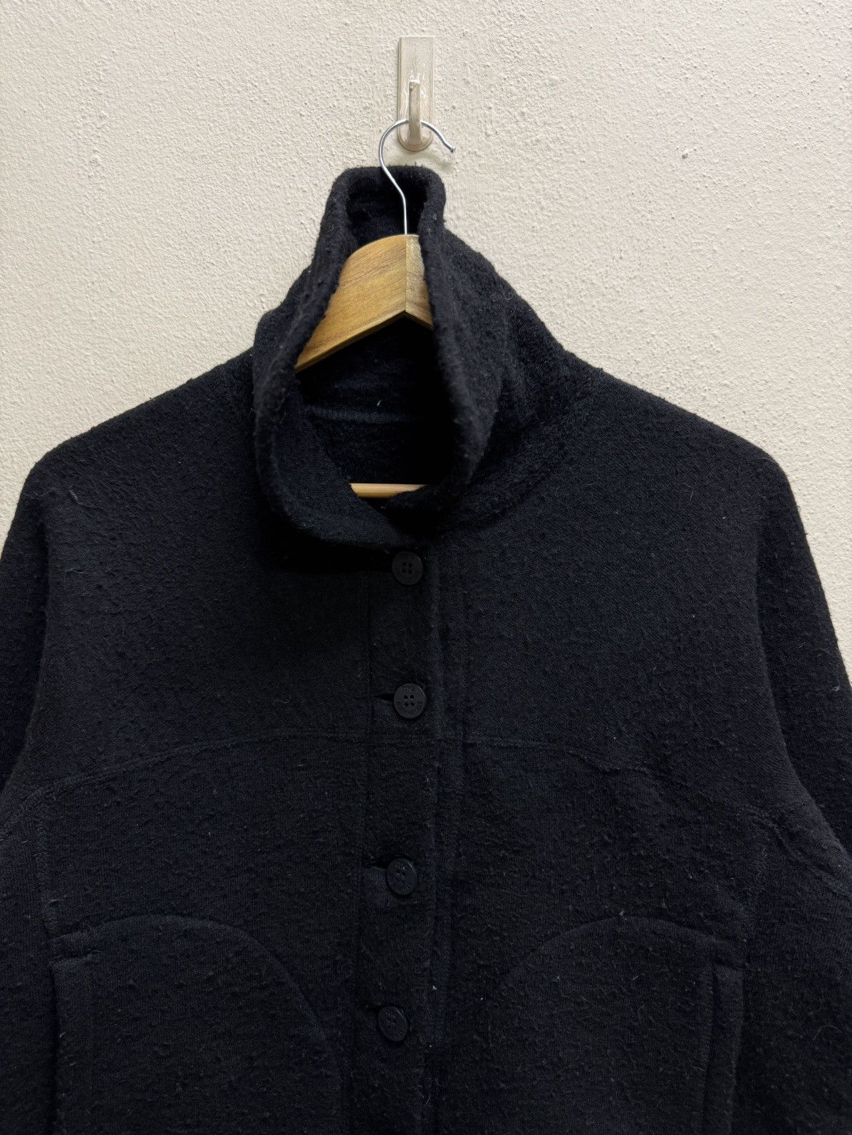 Issey Miyake me Issey Miyake Mohair Button Up Cropped Jacket Size M / US 6-8 / IT 42-44 - 19 Thumbnail