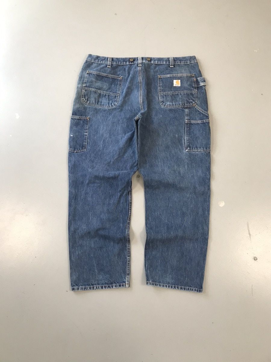 Carhartt × Vintage Vintage Carhartt 103890 I10 double knee carpenter denim Size US 39 - 5 Thumbnail