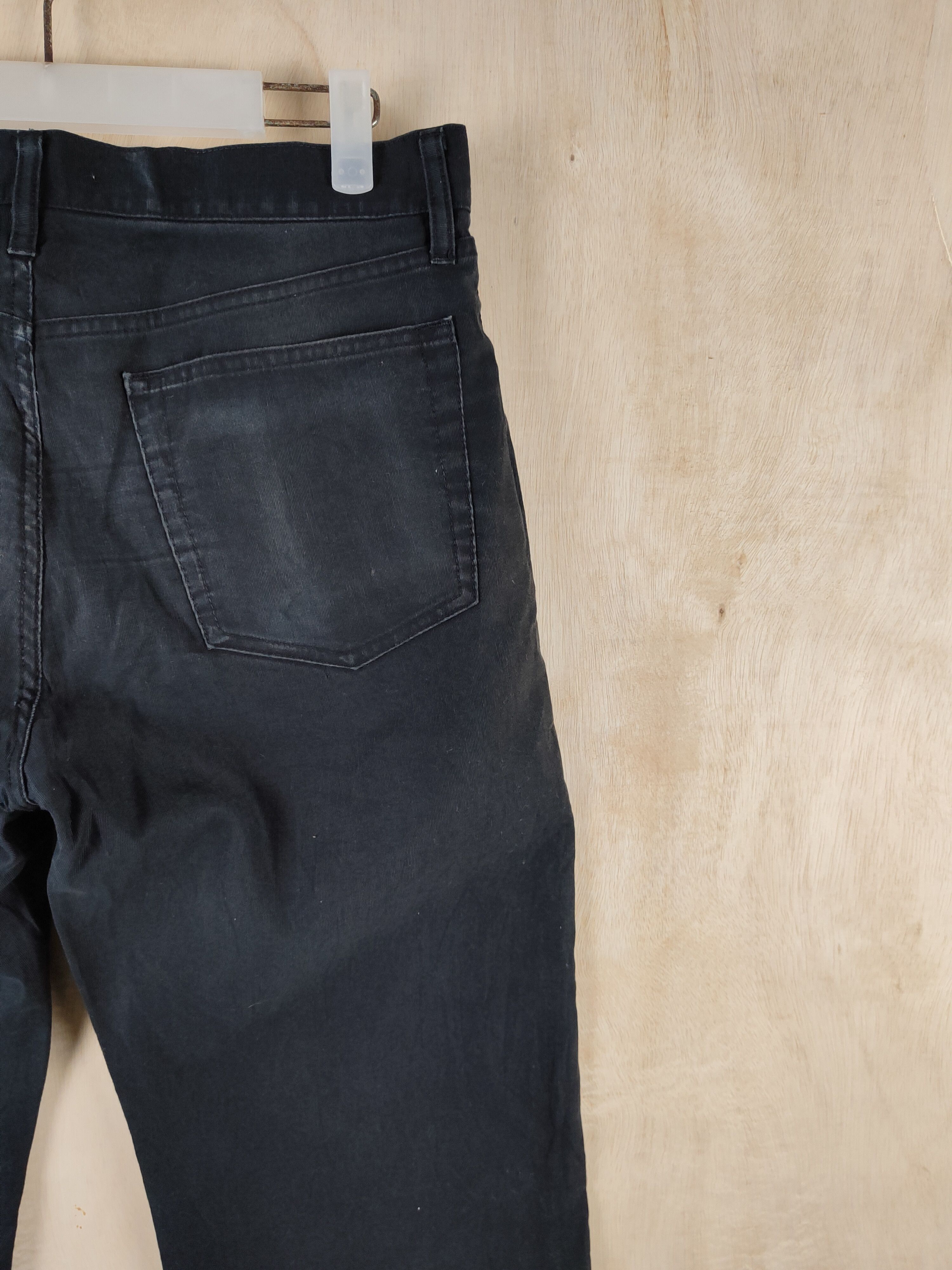 Japanese Brand Uniqlo Black faded vintage Casual Pants #S2503 Size US 31 - 10 Thumbnail