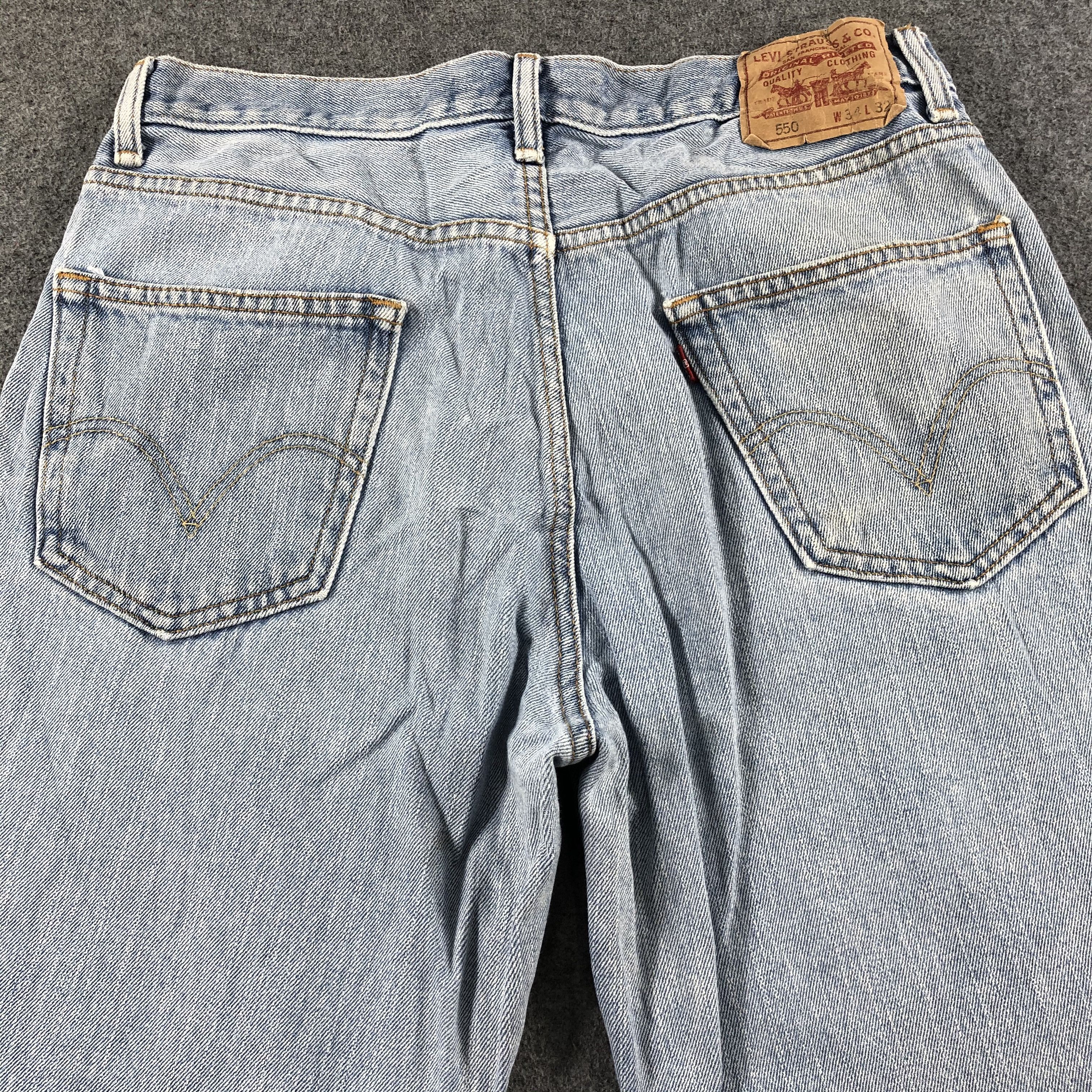 Levi's Vintage Blue Wash Levis 550 Jeans-J2491 Size US 34 / EU 50 - 4 Thumbnail