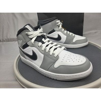 Jordan Brand Nike Air Jordan 1 Mid Smoke Grey 554724-078 Mens Size 12 Lig Size US 12 / EU 45 - 1 Thumbnail